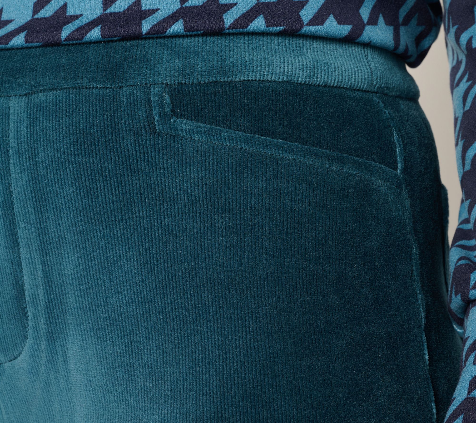 Susan Graver Weekend Regular Knit Corduroy Straight Leg Pant