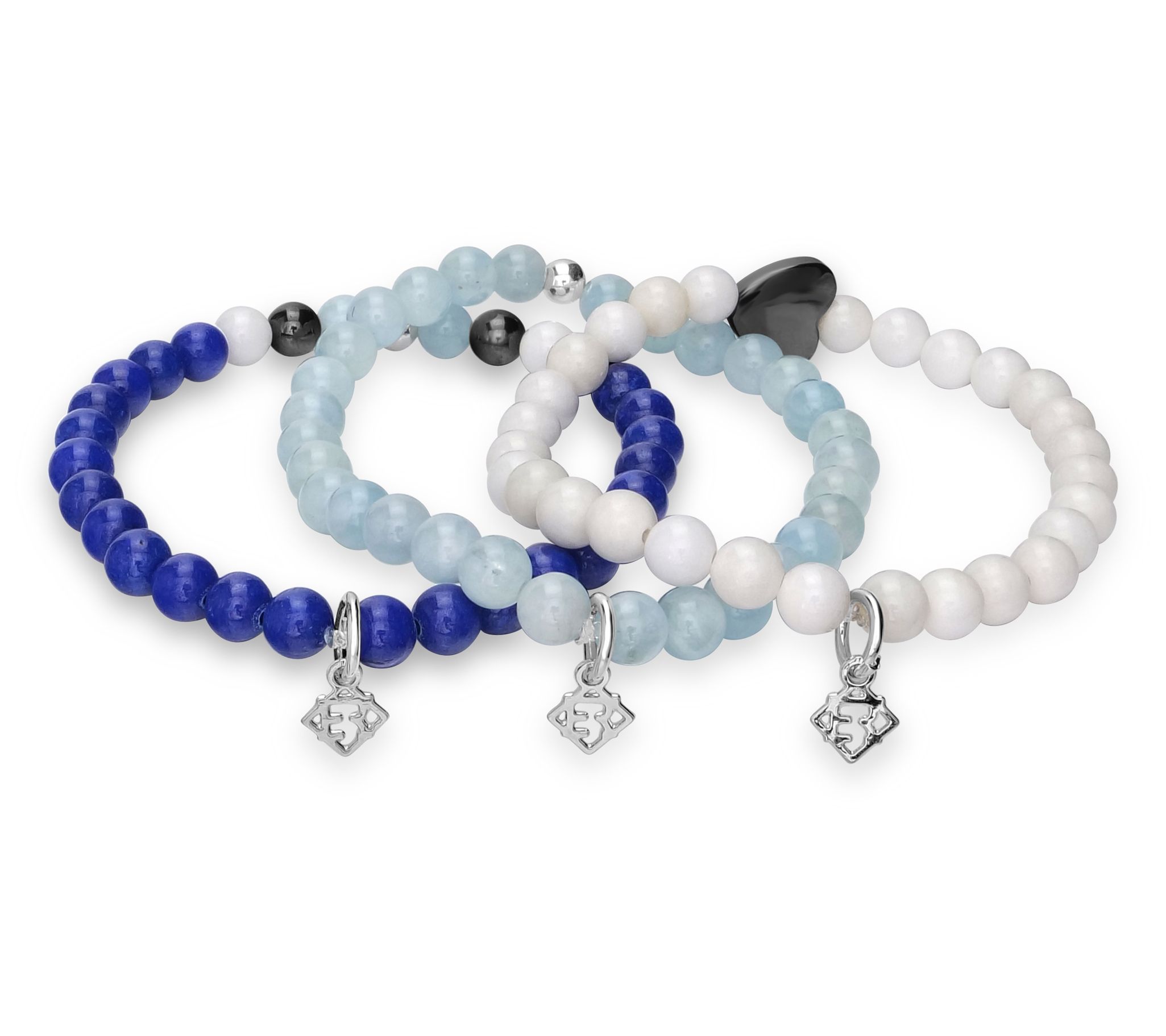 Elyse Ryan Winter Wristrocks S/3 Stretch Bracelets