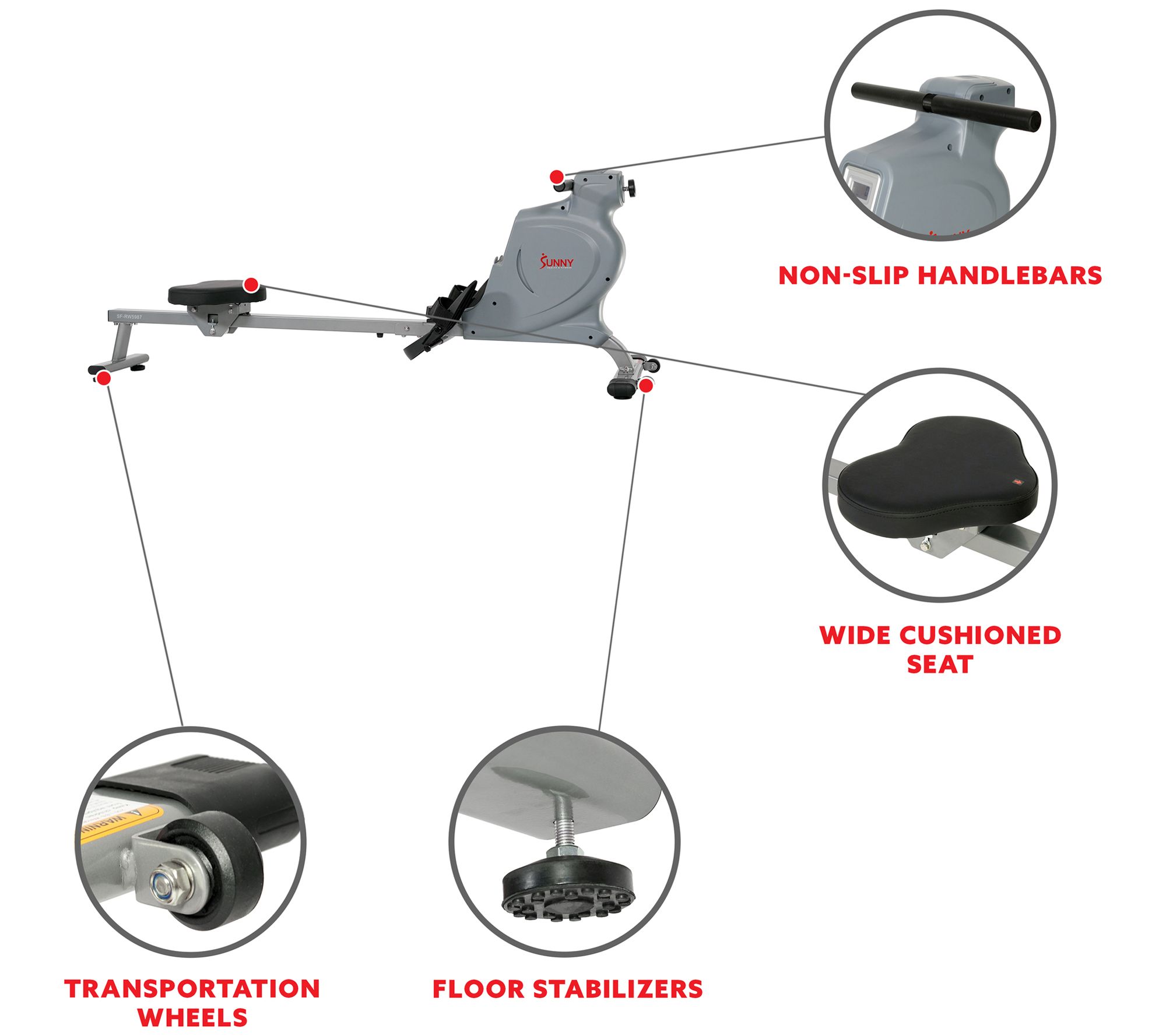 Sunny Health & Fitness Rowing Machine