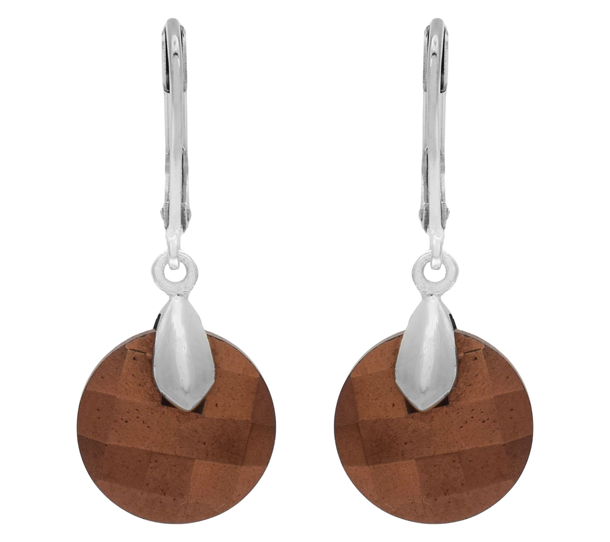 Affinity Gems E-Coated Gemstone Dangle Earrings, Sterling