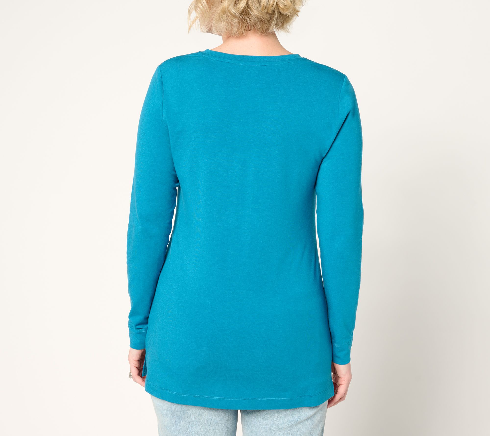 Denim & Co. Essentials Regular So Soft Jersey Tunic
