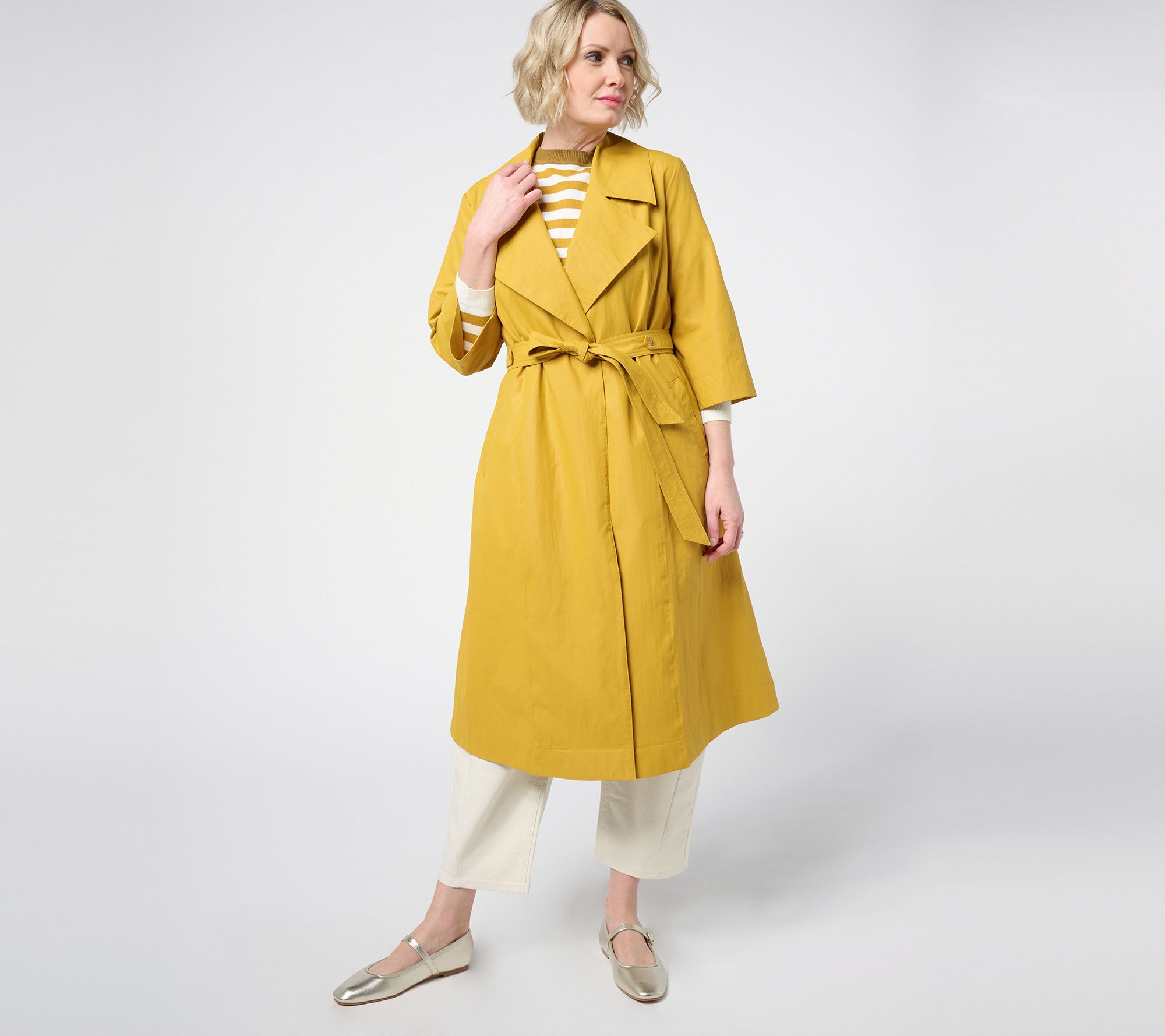 Carla Rockmore Collection Regular Taffetta Trench Coat