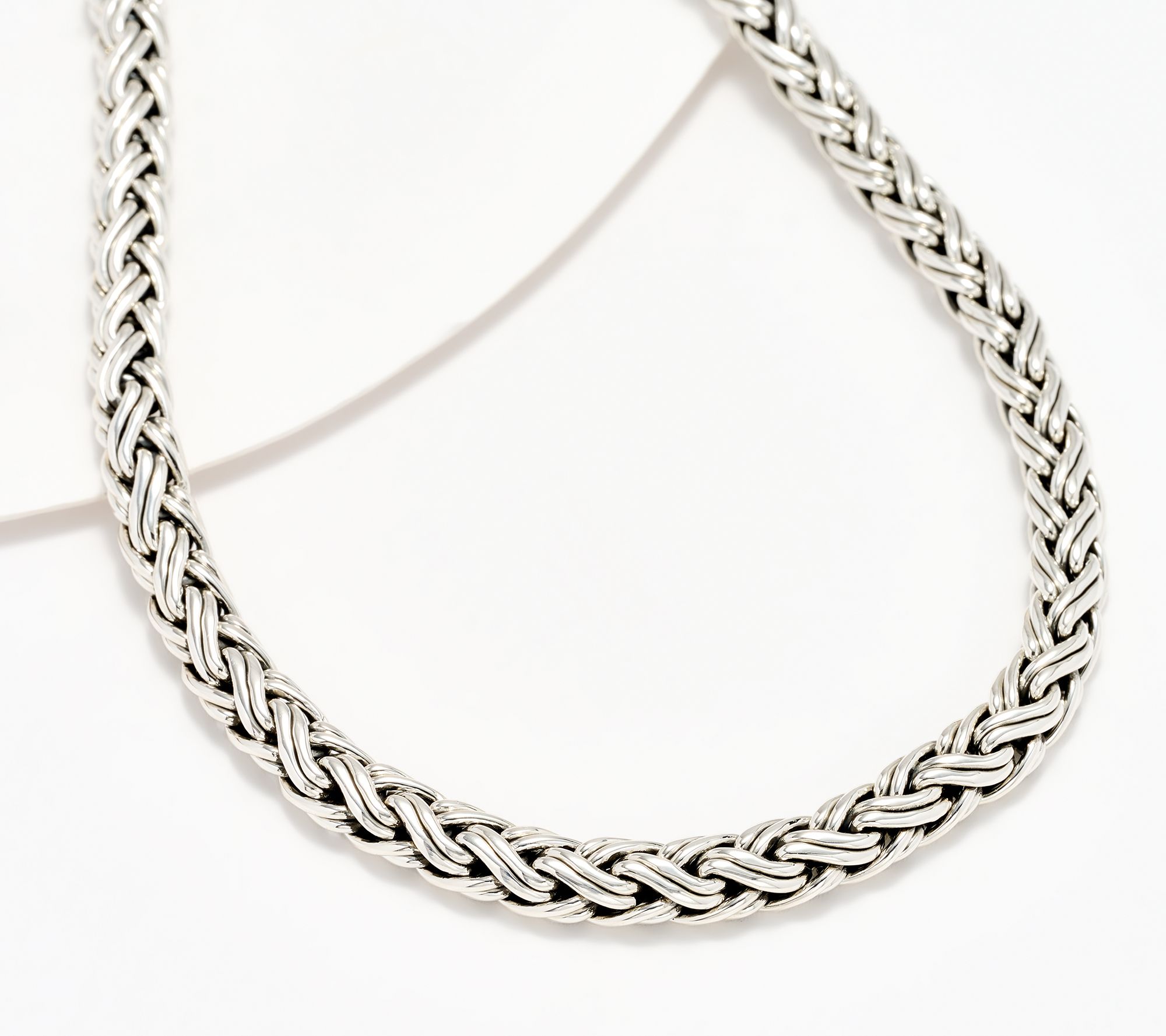 JAI Sterling Silver 5.3mm Handwoven Legacy Chain Necklace, 50.0g