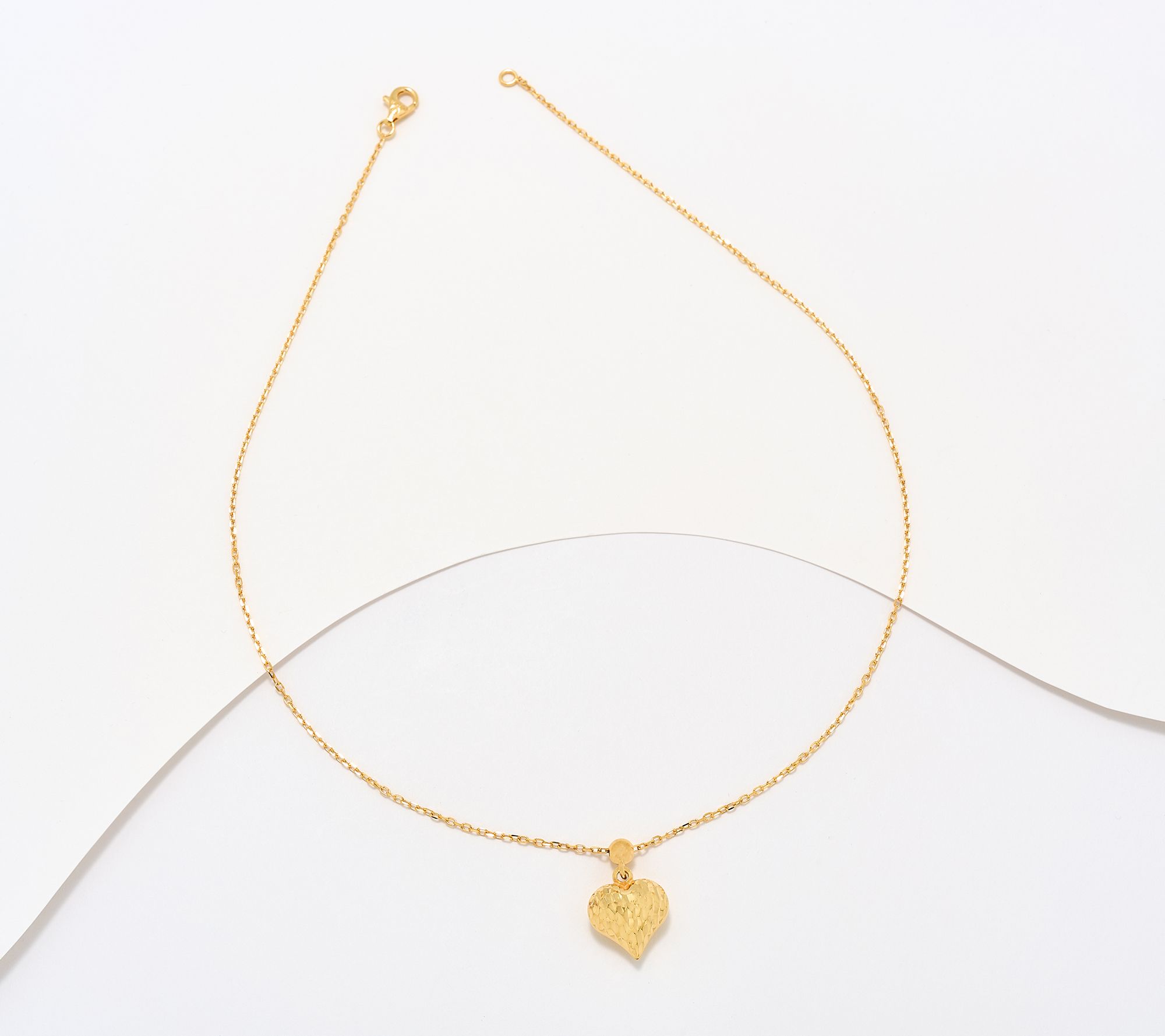 UltraFine 950 Silver Reversible Heart Motif Necklace