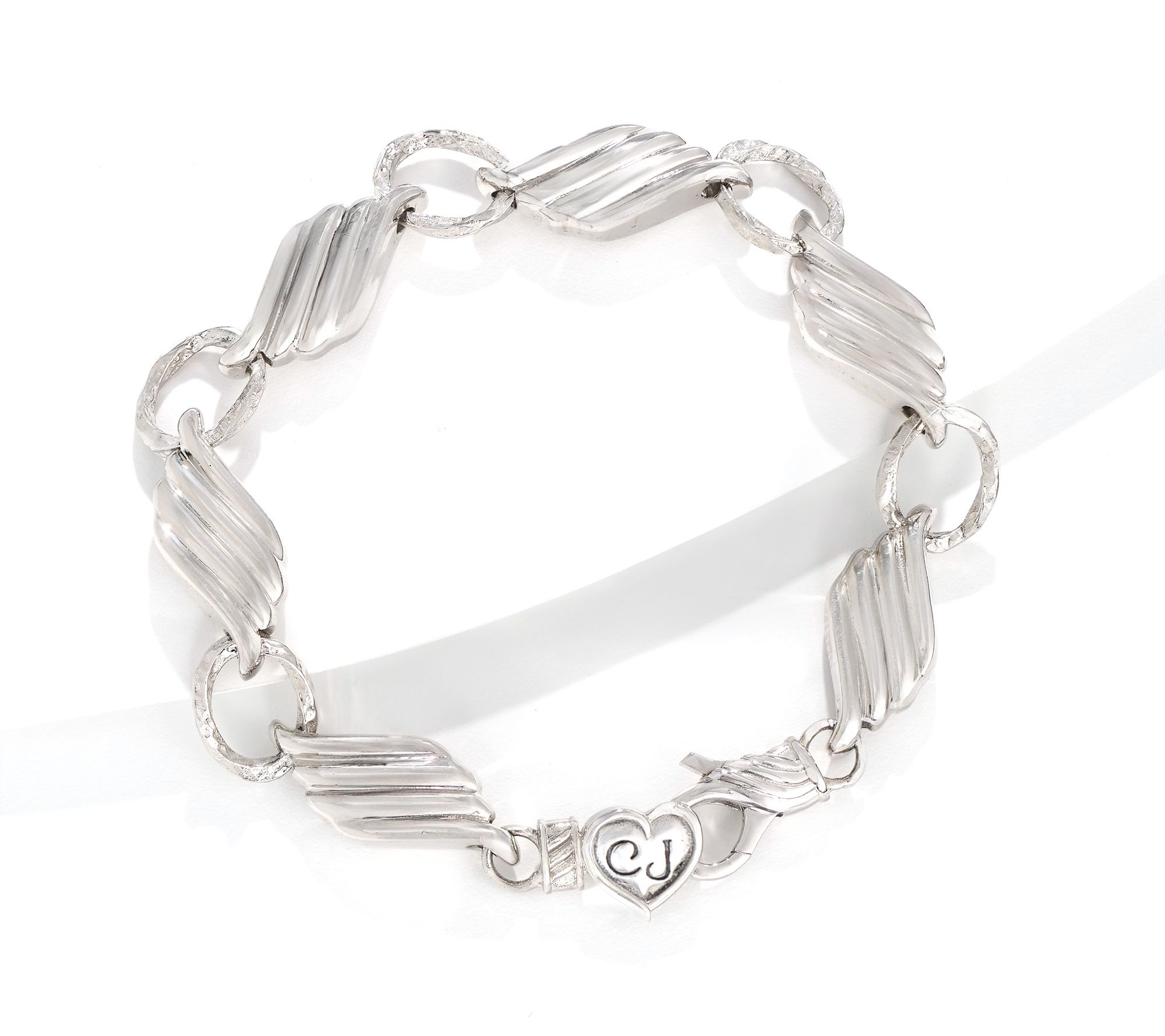 Christian James by Scott Grimes Sterling Silver Ripple Link Bracelet, 21.0g