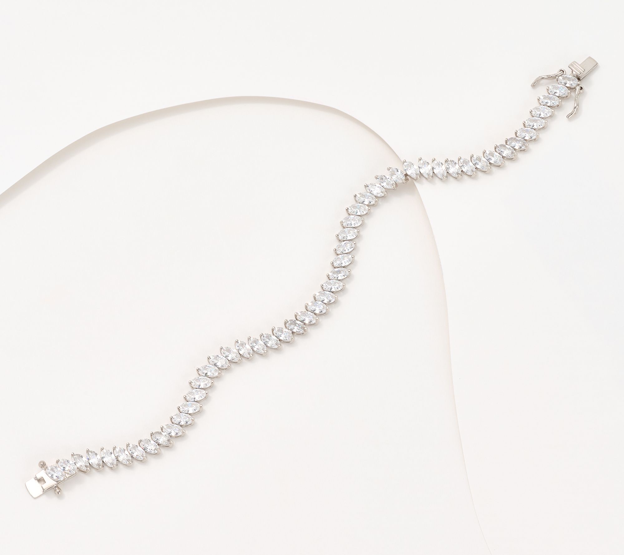 Diamonique Classics 5cttw Tennis Bracelet, Sterling Silver