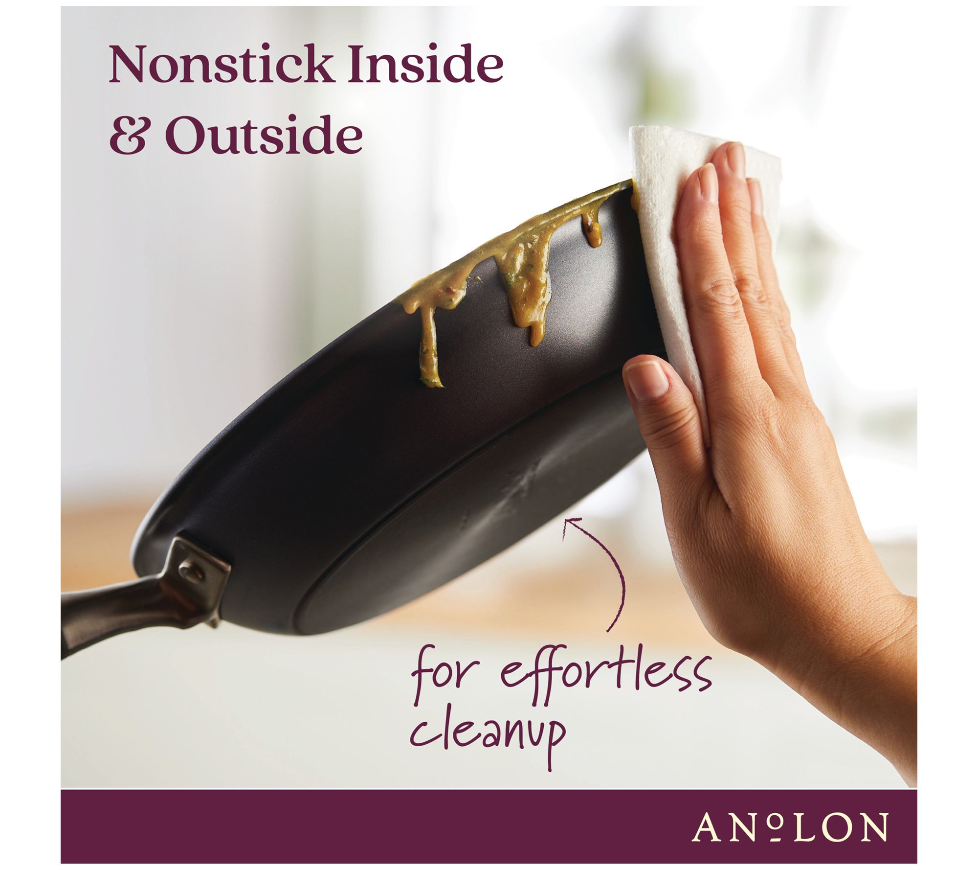 Anolon Advanced Home Hard-Anodized Nonstick Crepe Pan 9.5