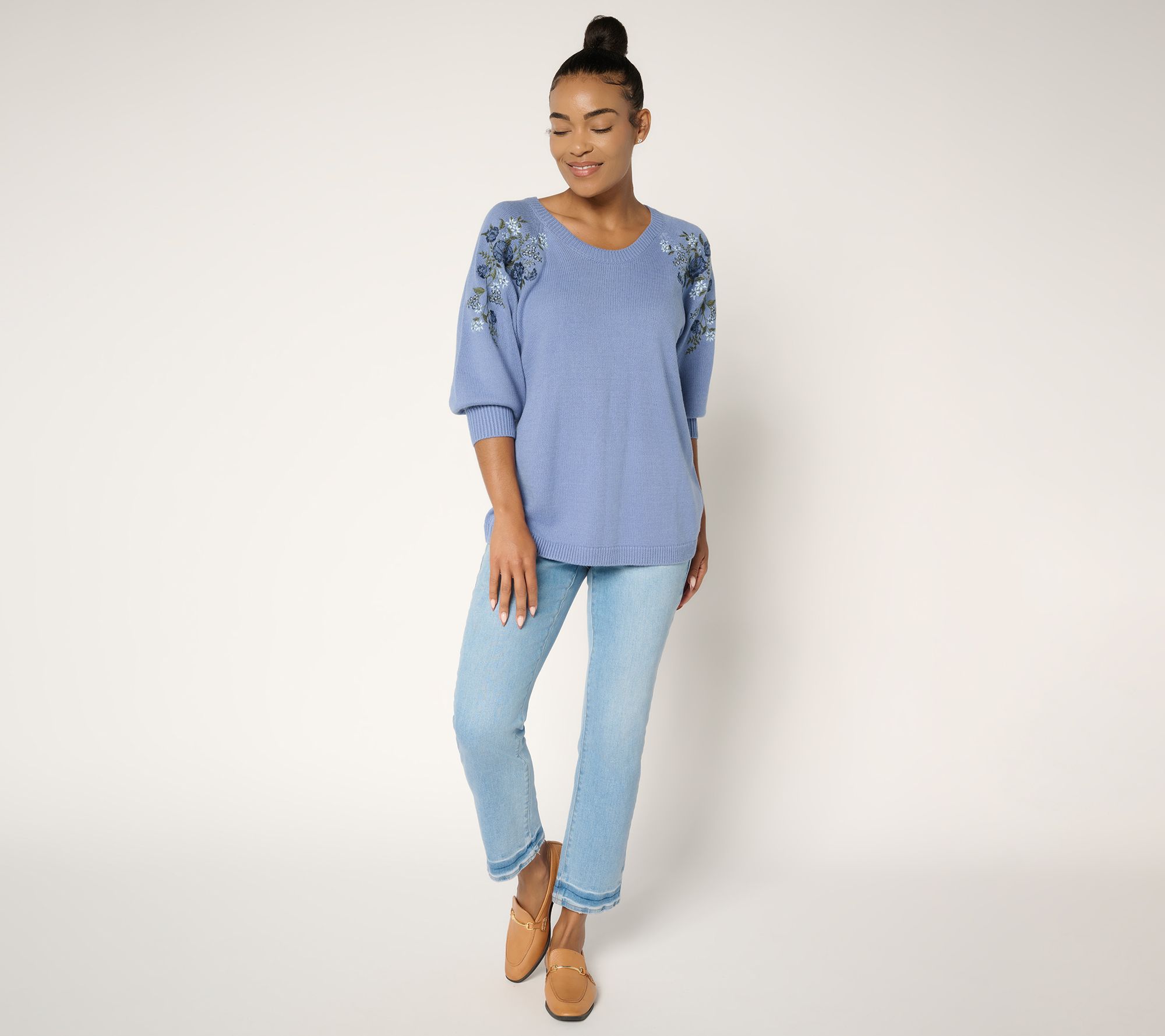 Ree by The Pioneer Woman Embroidered Pullover Sweater