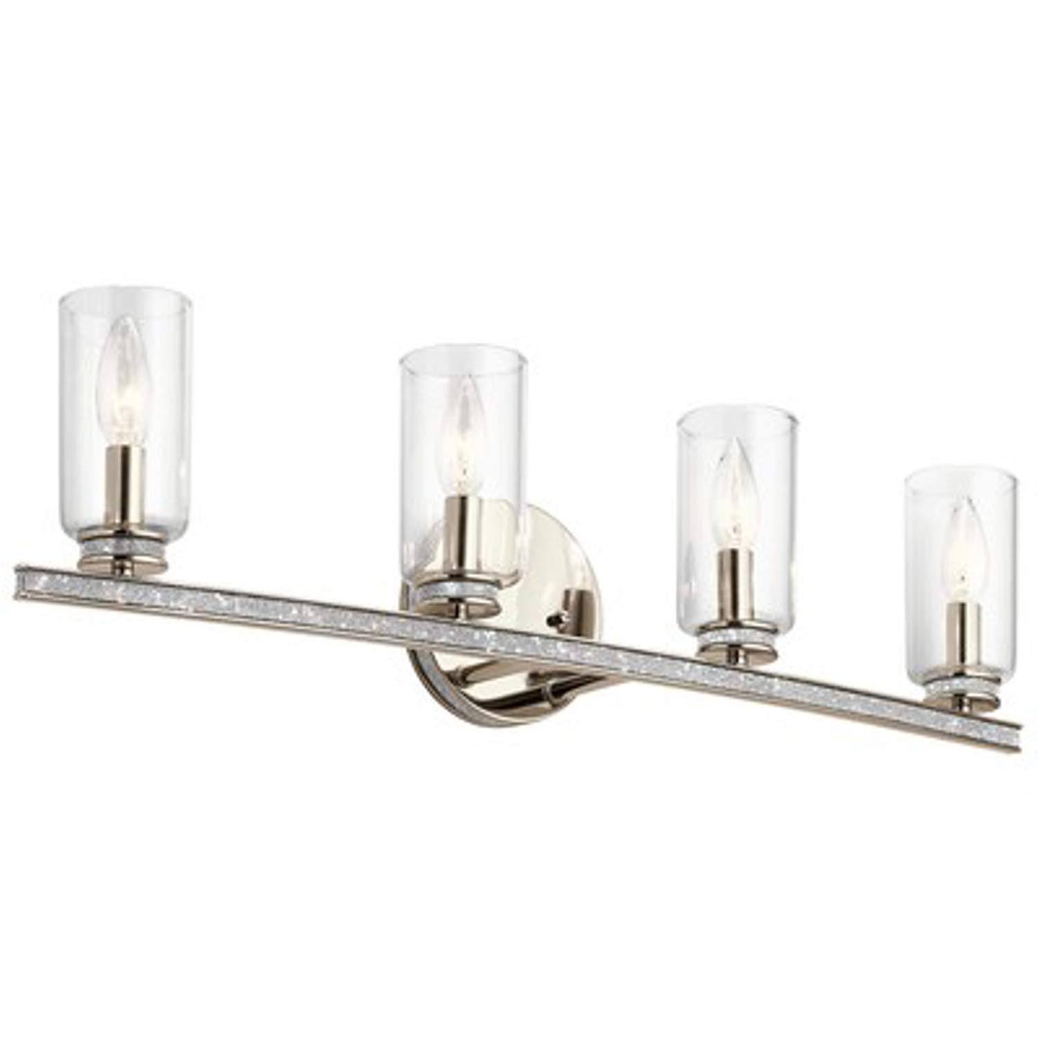 Kichler Angelica 4-Light Nickel Transitional Vanity Light 37427