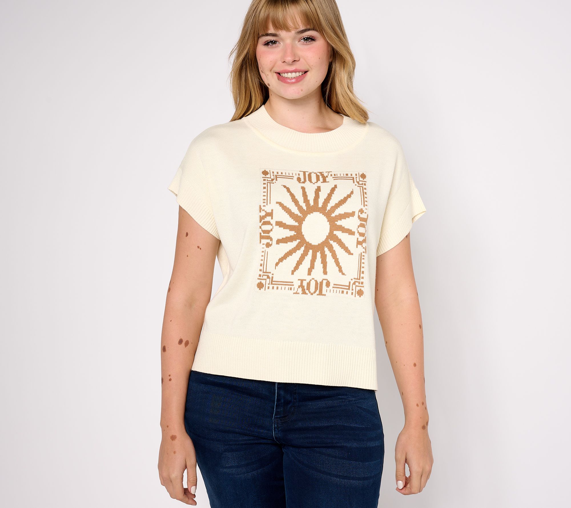 Studio Park x Amy Stran Drop Shoulder Graphic Sweater