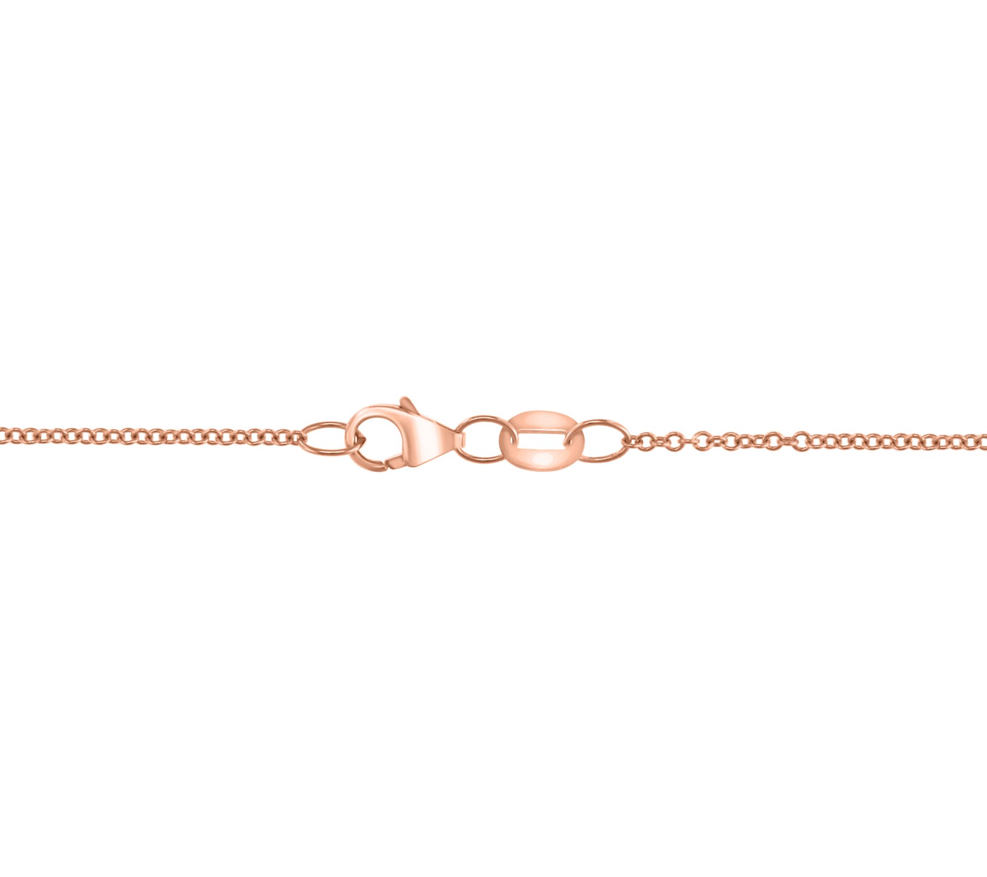 Effy Circle Diamond Necklace, 14K Rose Gold