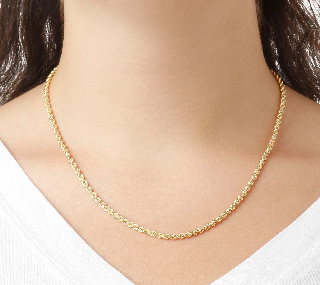 Veronese 18K Clad Rope Chain 18