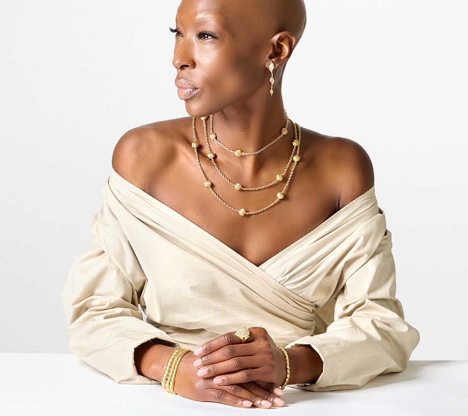 Christian James by Scott Grimes 14K Gold Clad Ripple Link Bracelet, 13.0g