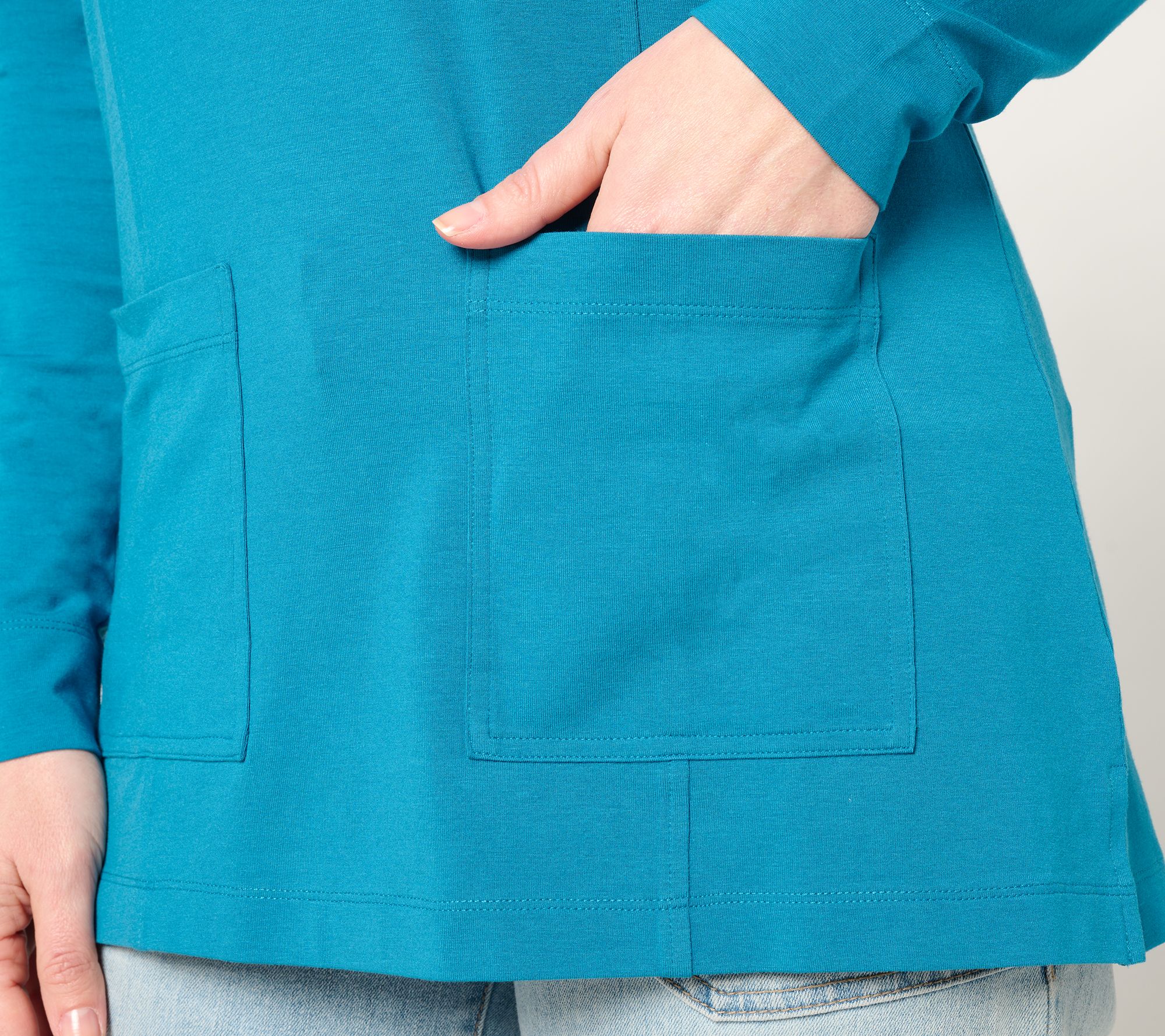 Denim & Co. Essentials Regular So Soft Jersey Tunic