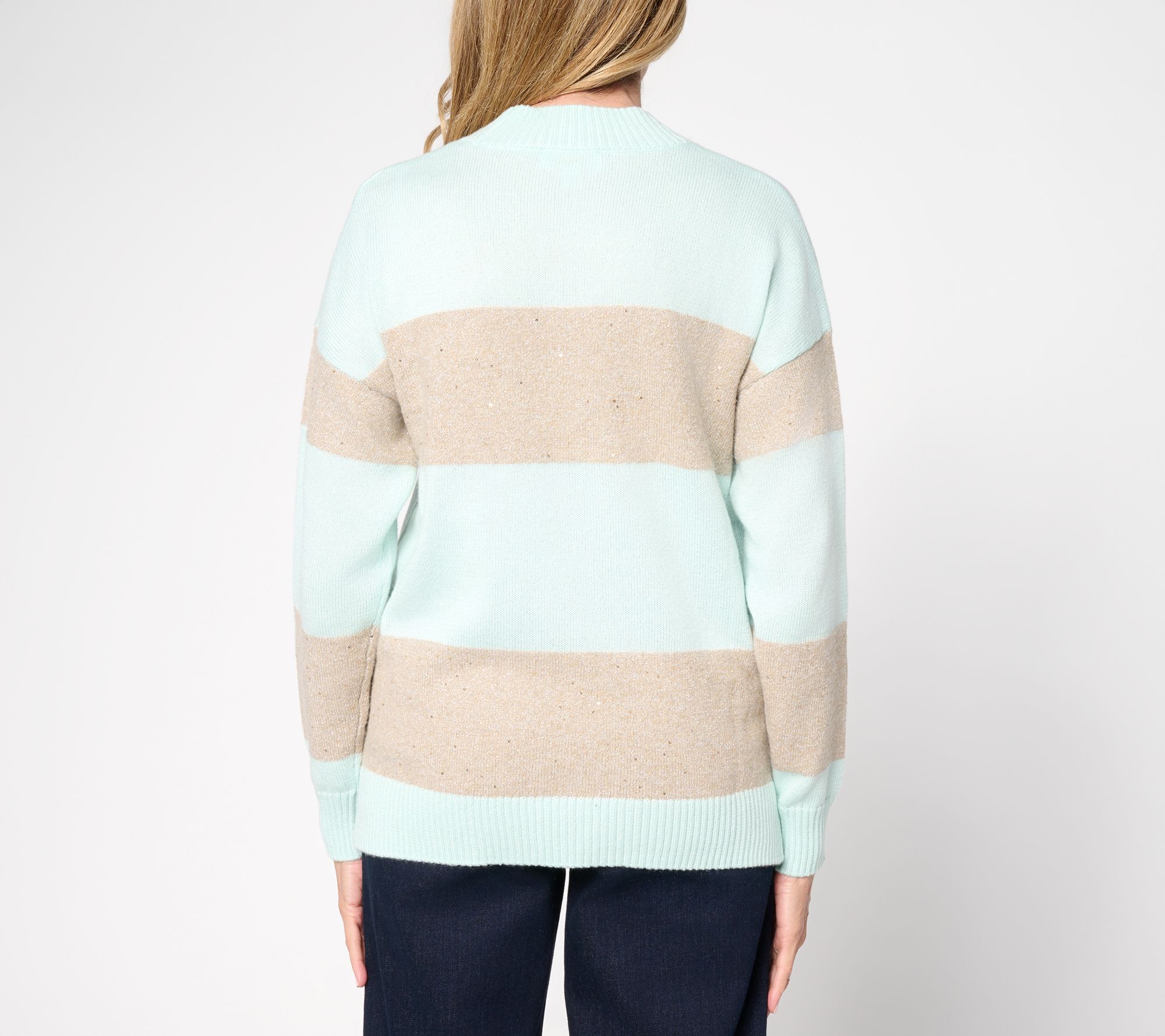 Jingle Belles by Kim Gravel Sugarplum Sparkle Striped Sweater