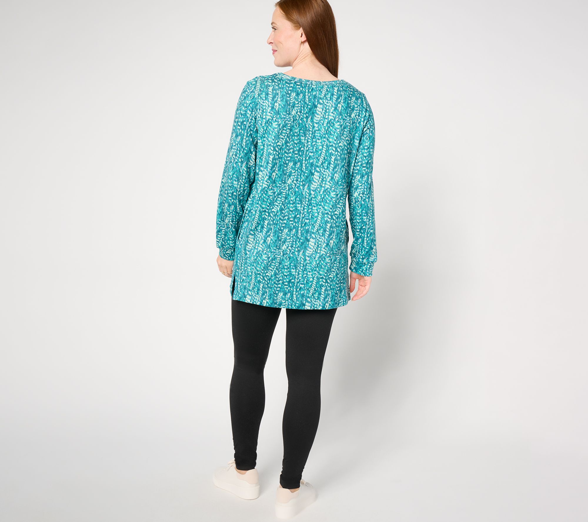 Stan Herman Sweater Knit Tunic & Legging Lounge Set