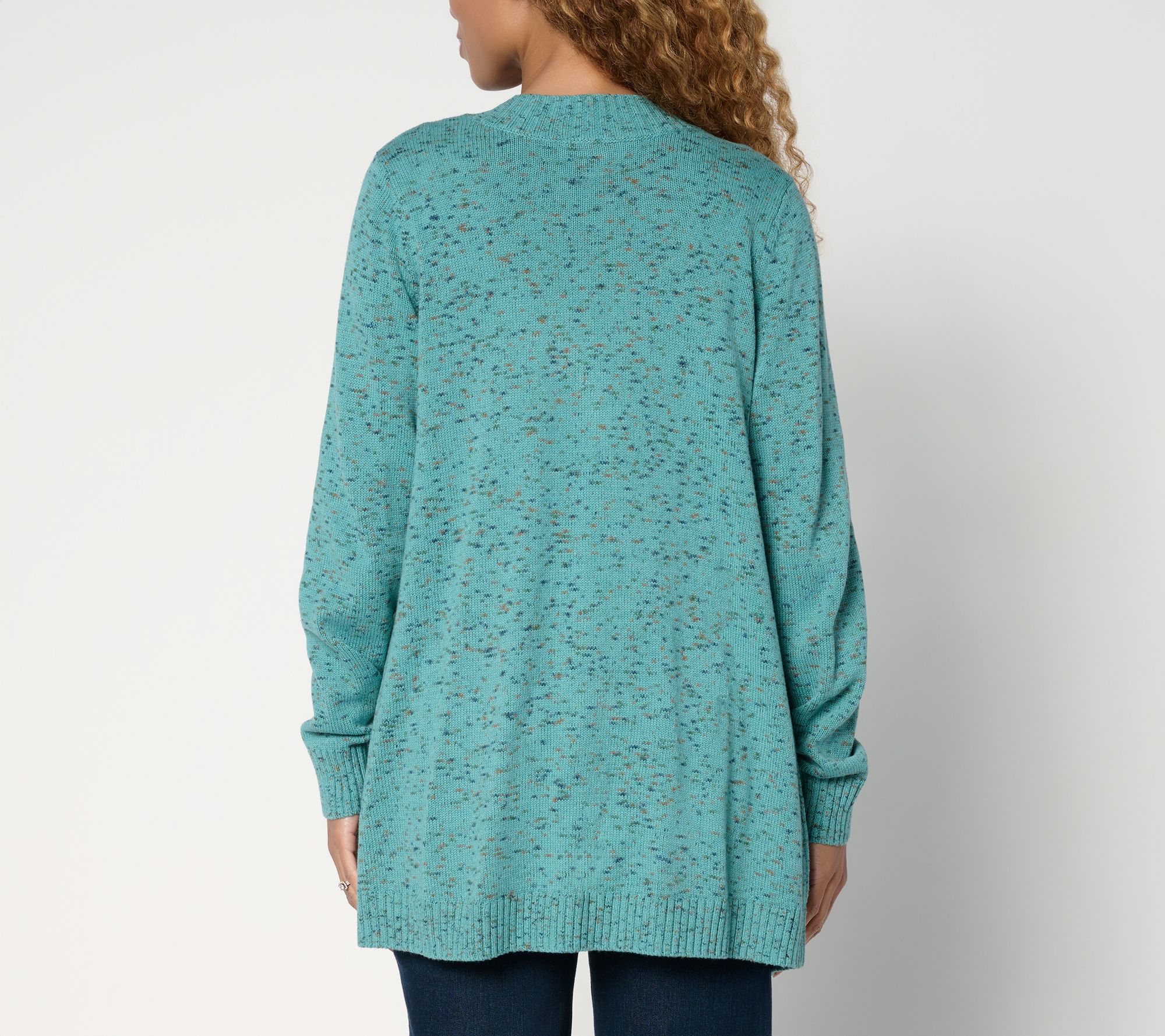 Belle by Kim Gravel Confetti Open Front Cardigan