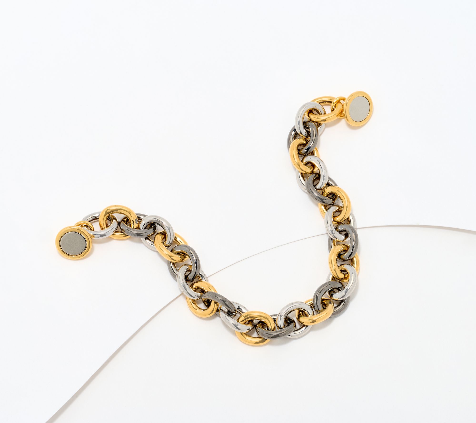 David Markstein Bronze Status Magnetic Rolo Bracelet