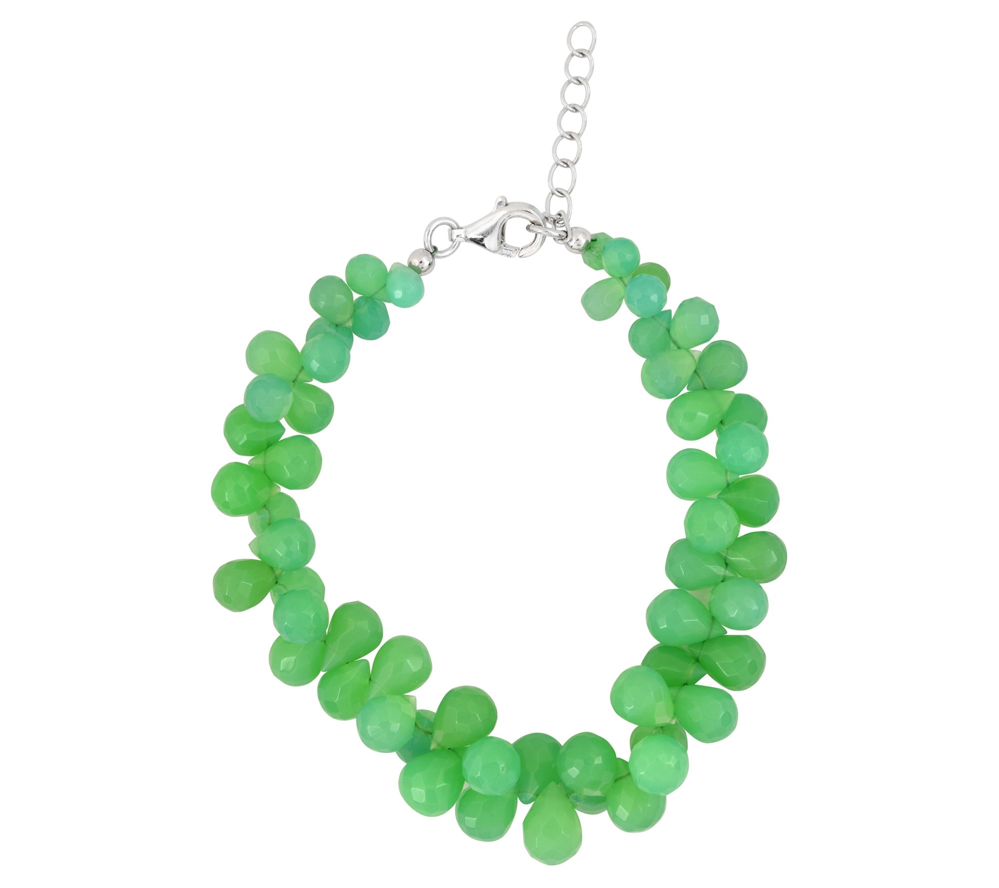 Affinity Gems Gemstone Bead Cluster Bracelet, S terling Silver