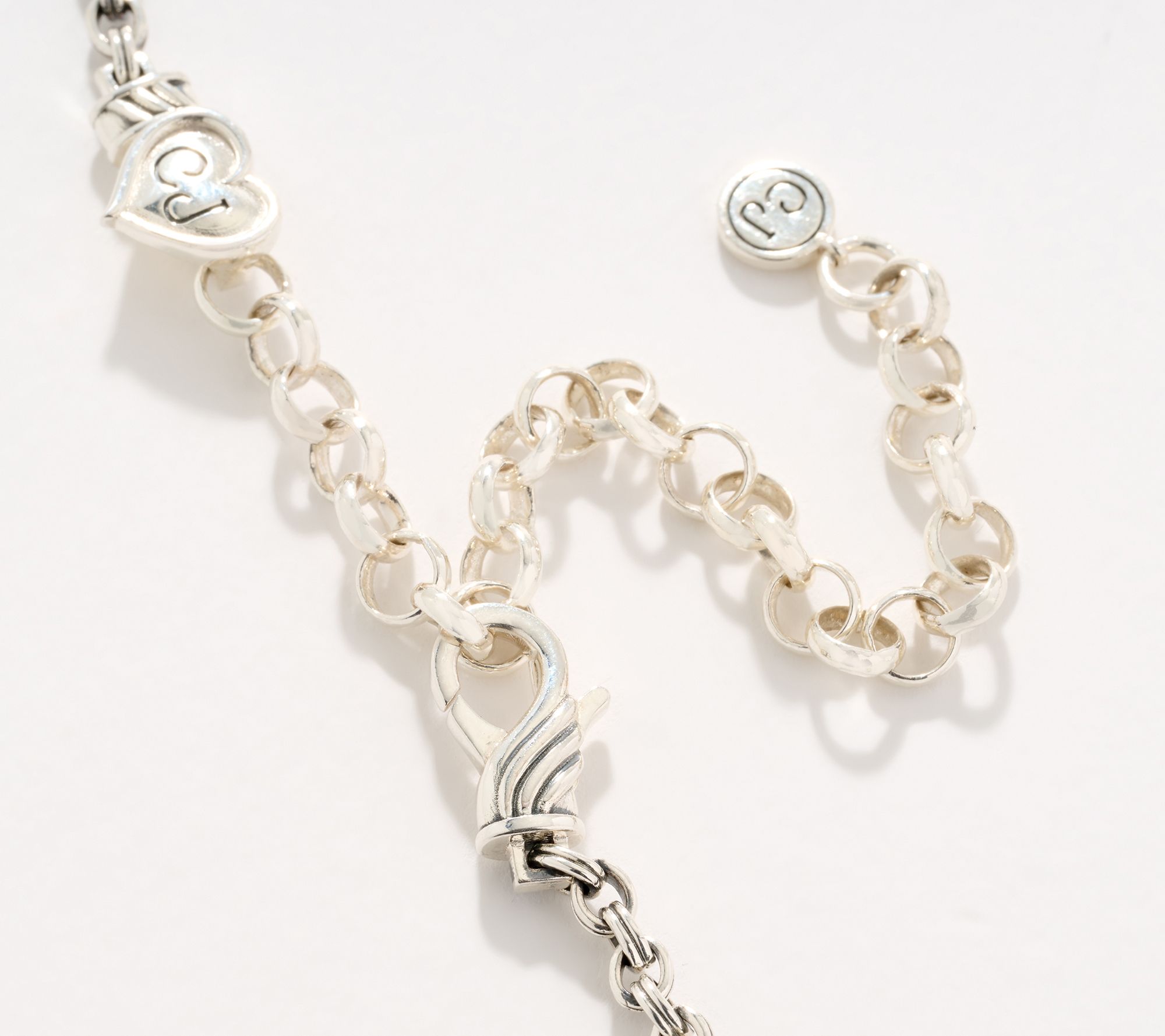 Christian James by Scott Grimes Sterling Silver Two-Tone Gem Necklace