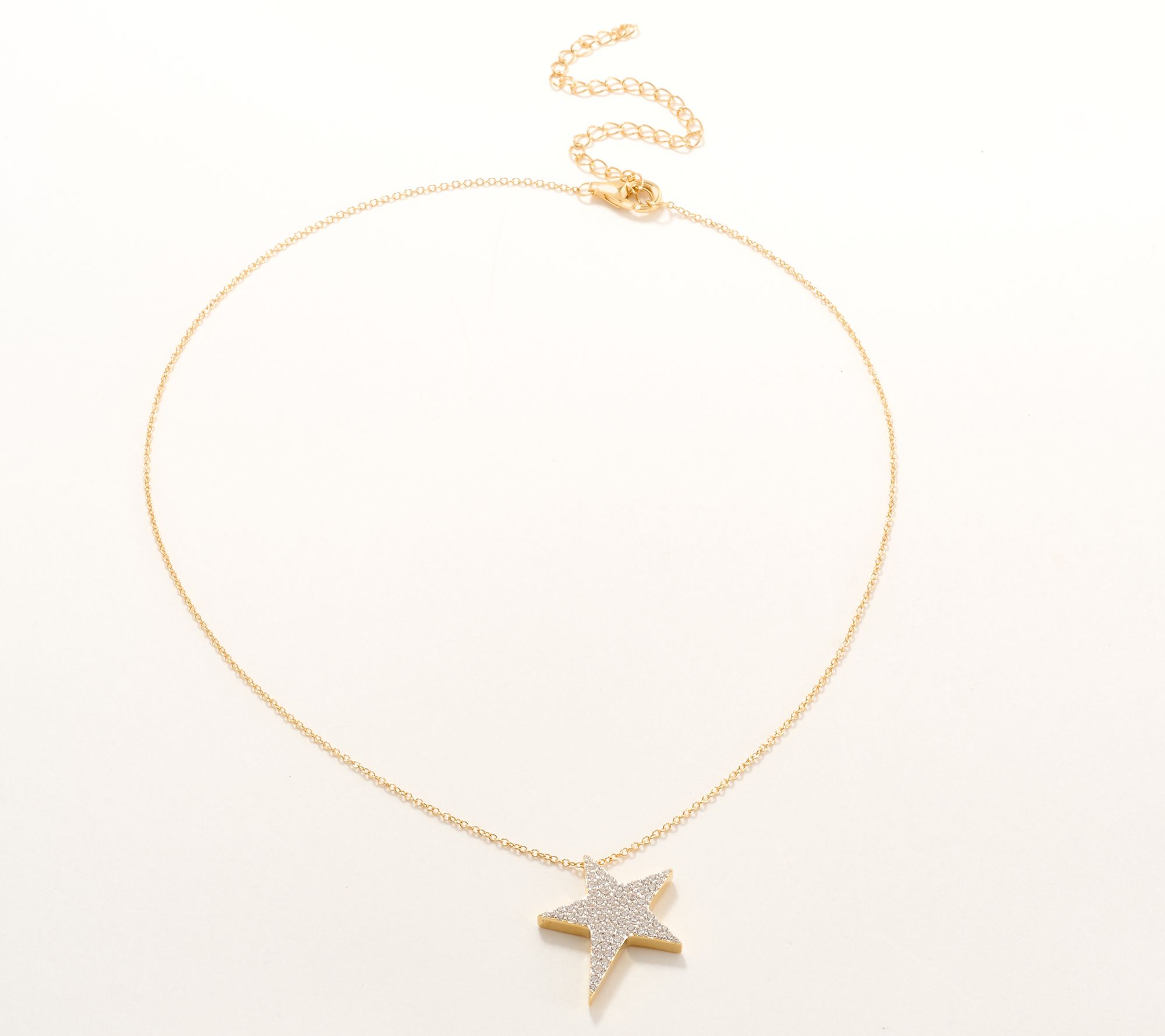 Diamonique x Jennifer Miller Shooting Star Necklace, Sterling Silver