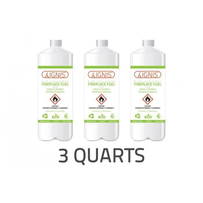 Ignis Bio Ethanol Fireplace Fuel - 48 Pack