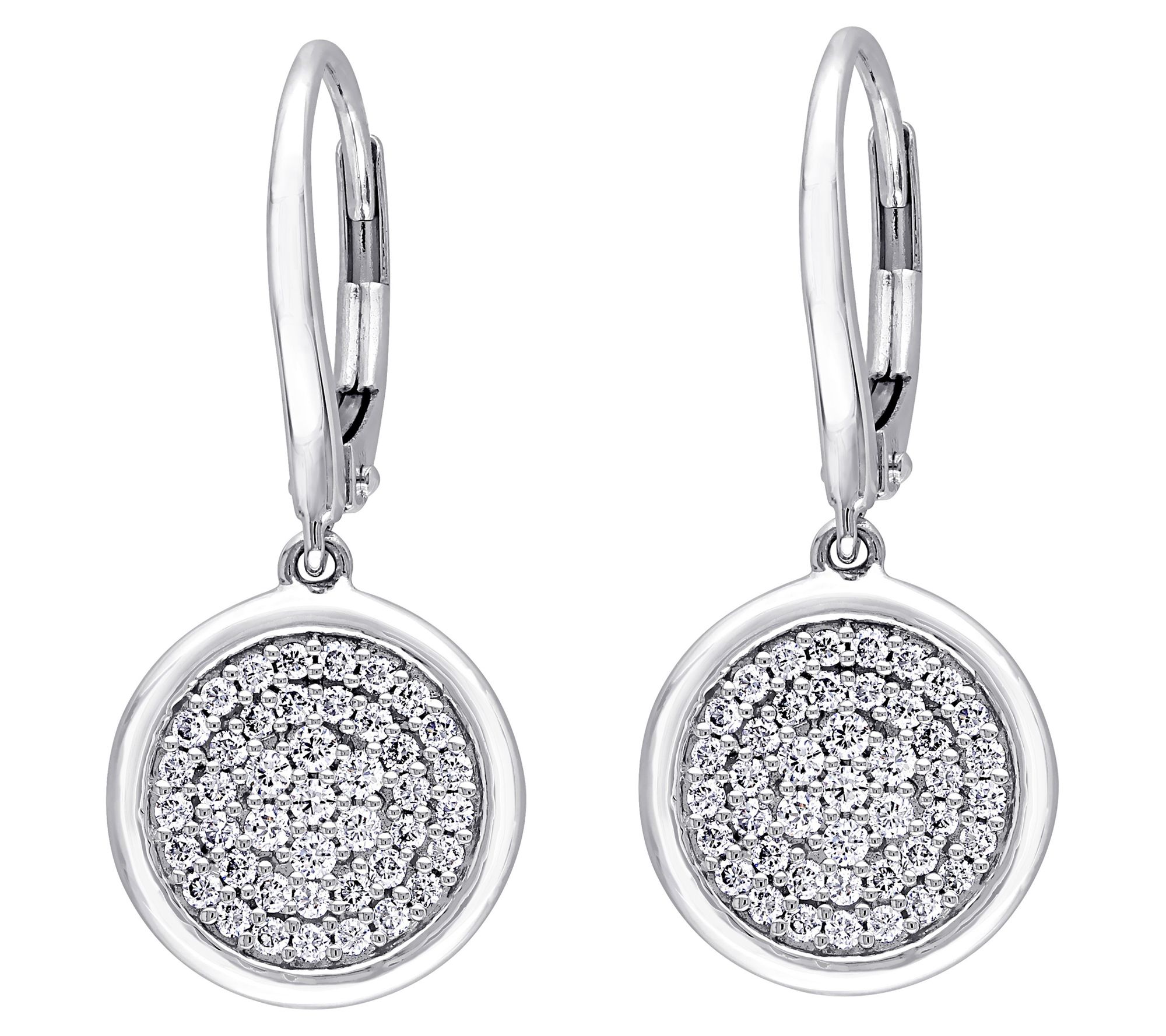 Affinity 0.45 cttw Round Diamond Drop Earrings, 14K