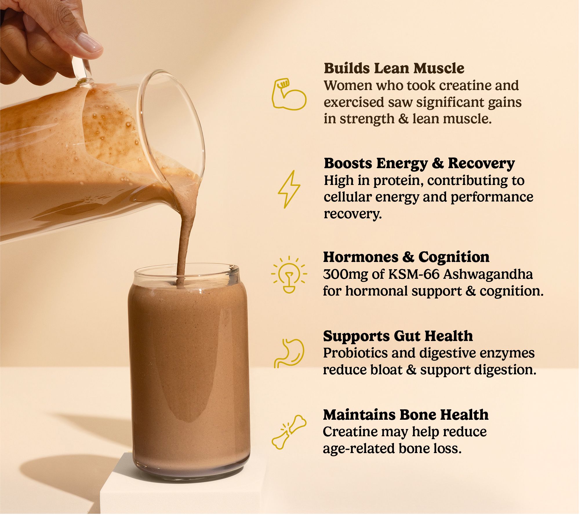 VitaHustle ONE Superfood Max 30g Protein & 5g Creatine 15 Servings