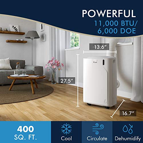 11000 BTU Portable Air Conditioner Includes Window Kit + Remote Control/400 sq ft