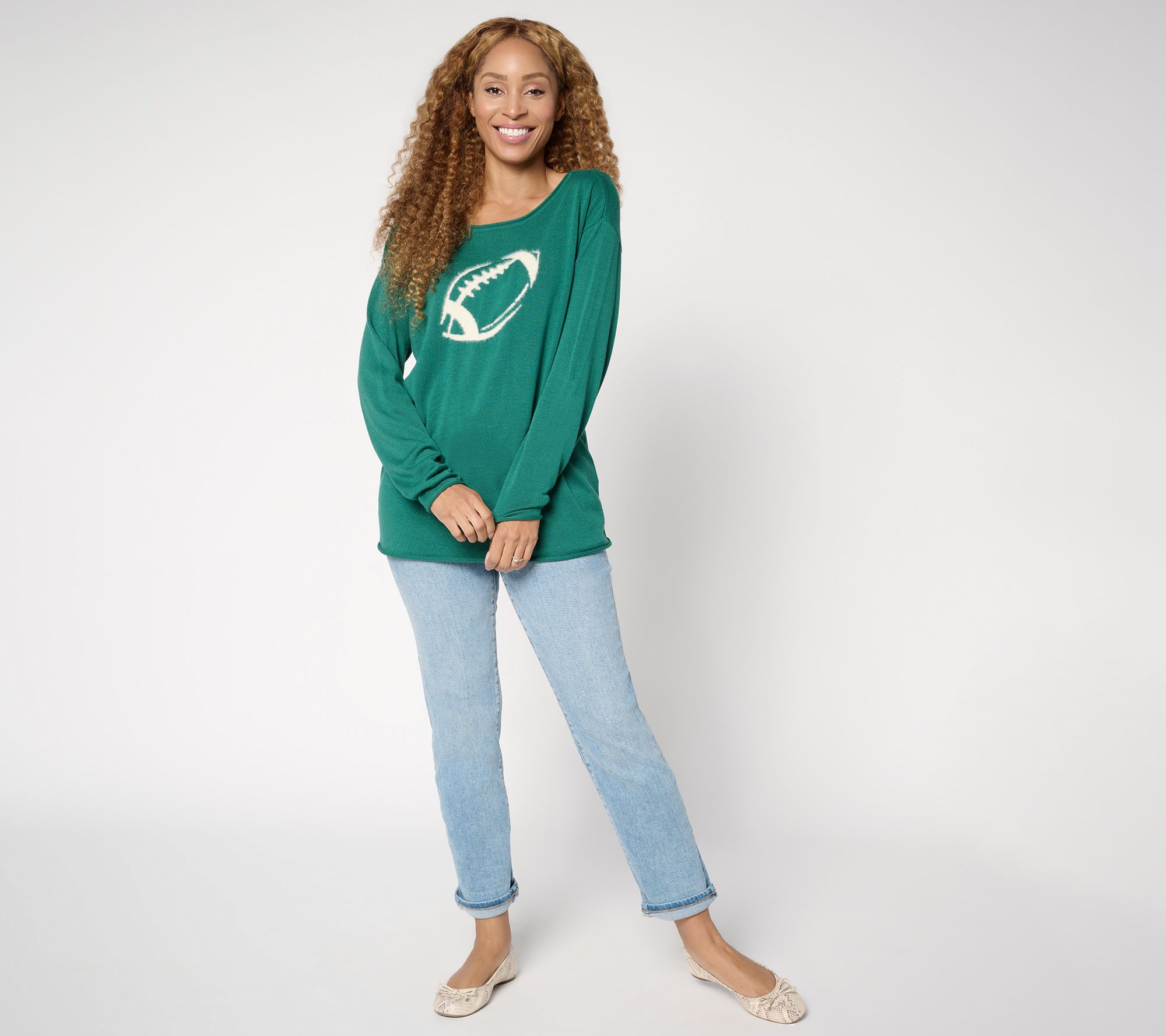 Belle by Kim Gravel Game Day Football Sweater