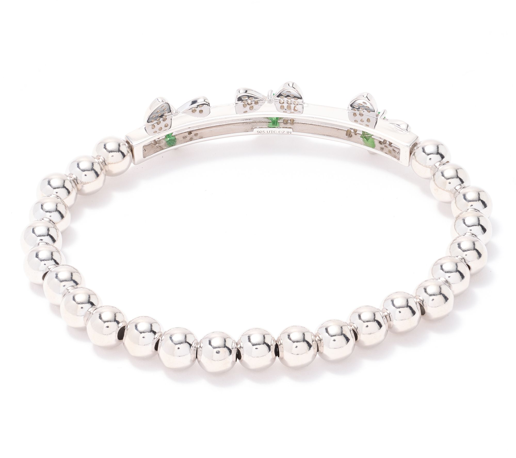 Diamonique x Kathy Levine Flutter By Stretch Bracelet, Sterl