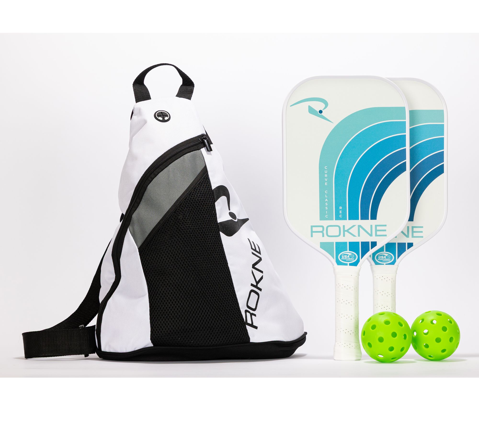 ROKNE Pickleball 5-Piece Essentials Set w/ Carry Bag