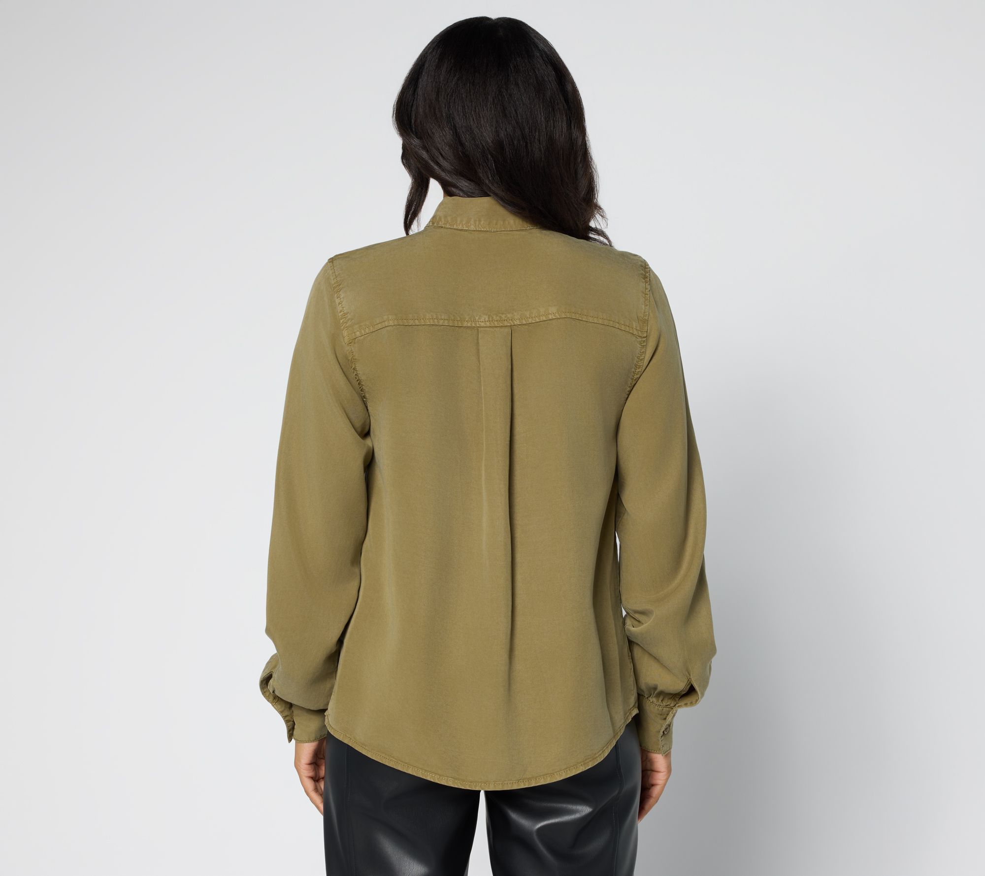 Carla Rockmore Collection Chambray Bow Blouse