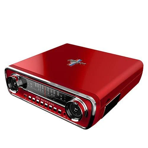 Ion Audio - MUSTANG-LP-RED - IT69RD Classic Car-Styled Music Center