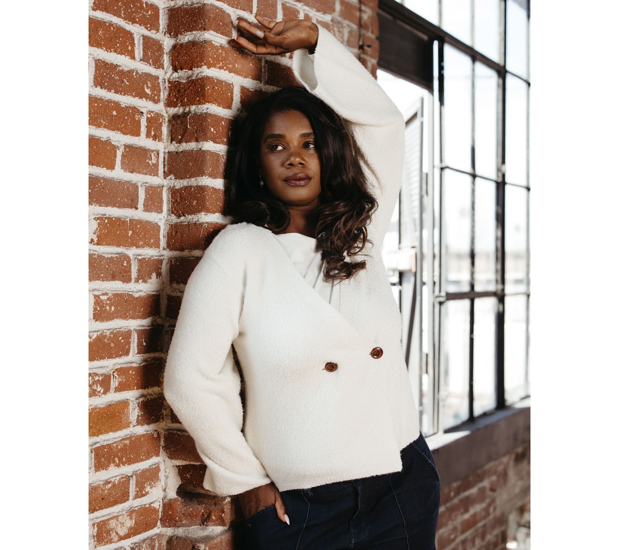 Me by Jennie Garth Beacon Button Front Cardigan