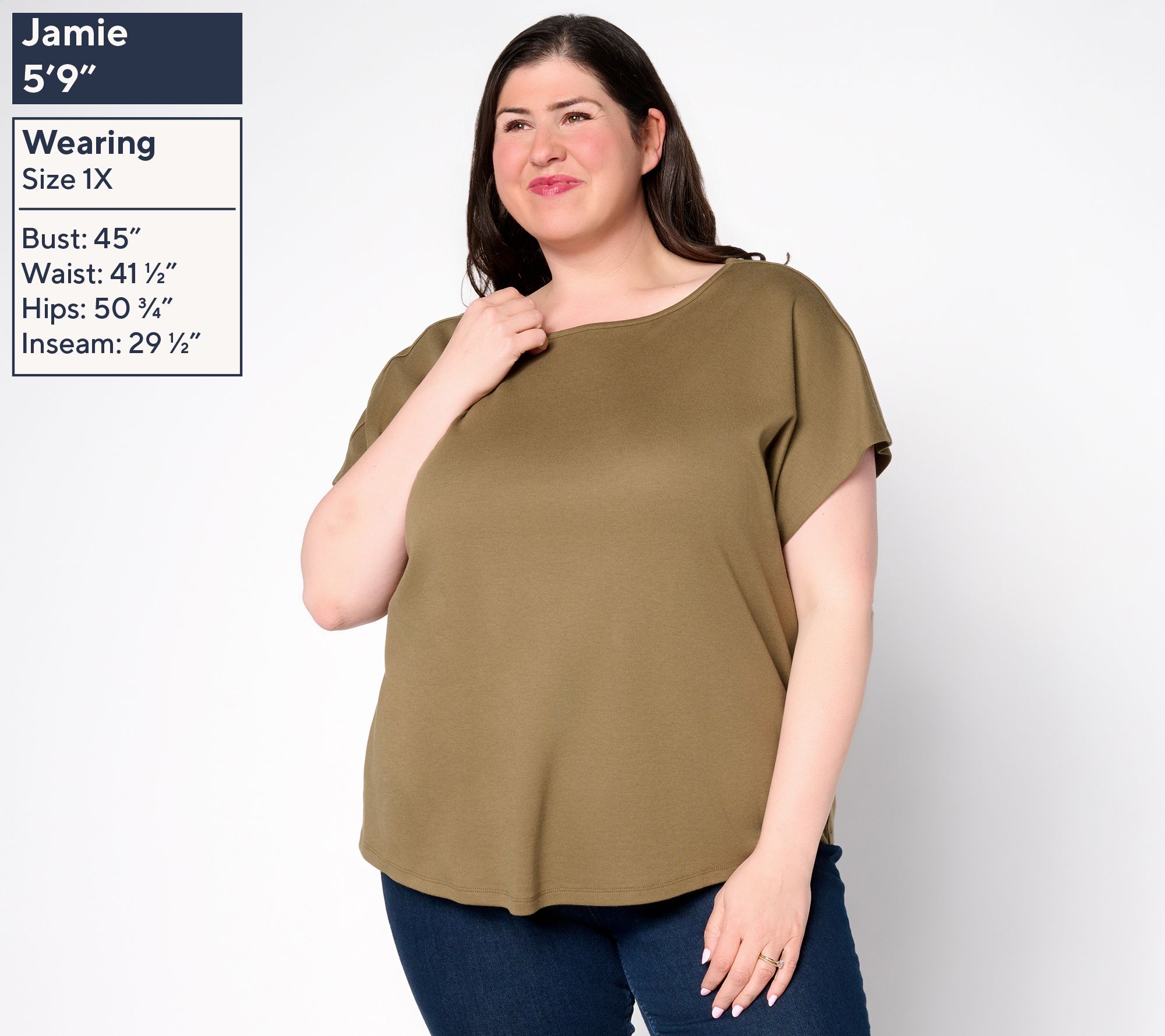 Martha Stewart Signature Essentials Dolman Sleeve T-Shirt