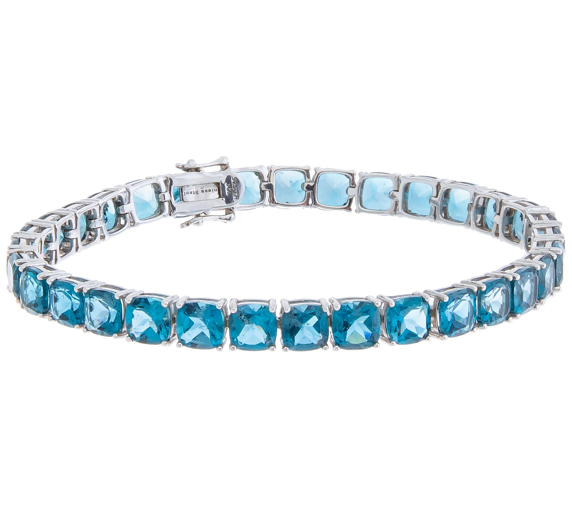 Affinity Gems Exotic Gemstone Tennis Bracelet,terling Silver