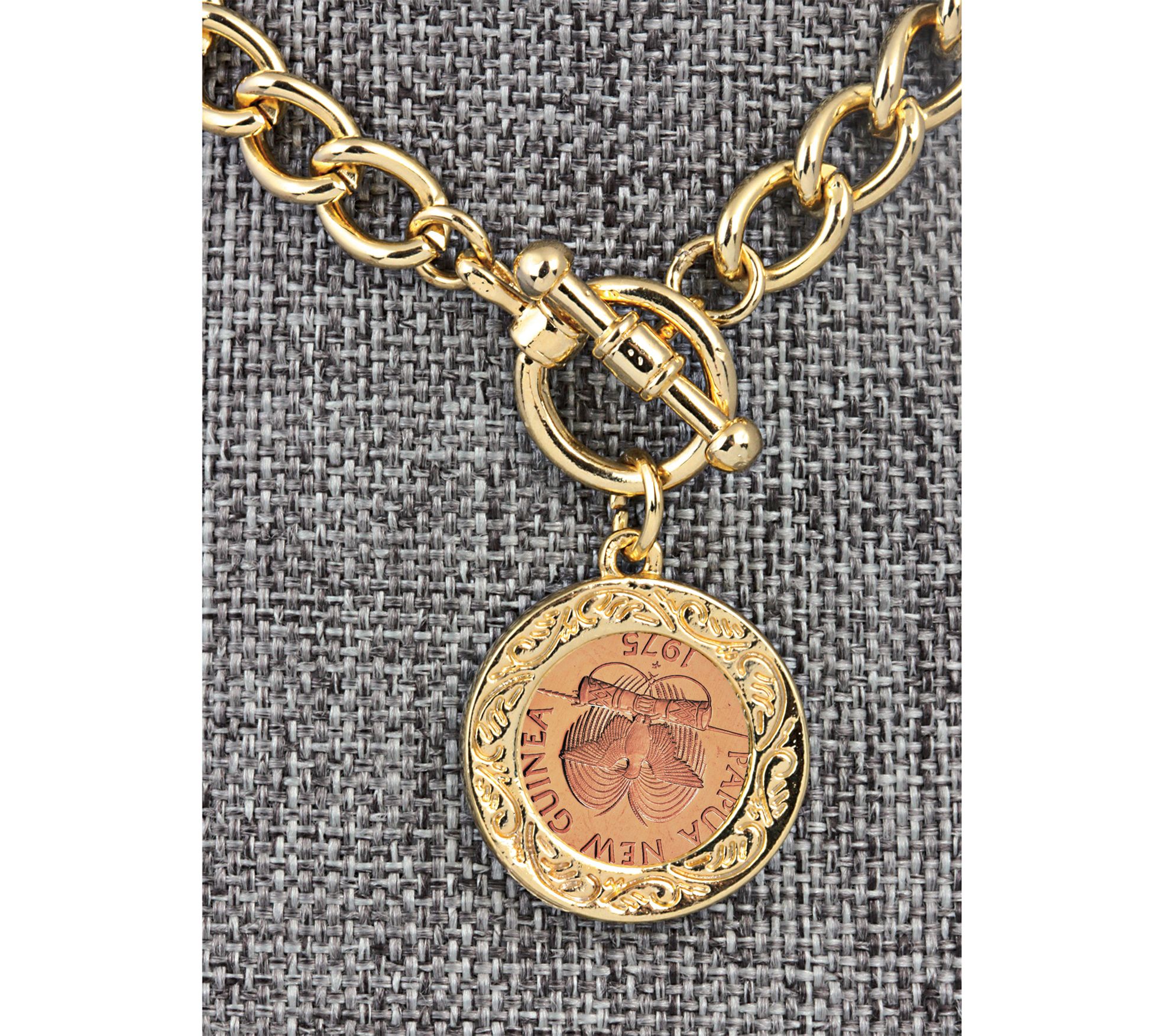 American Coin Treasures Butterfly Coin GoldtoneBracelet