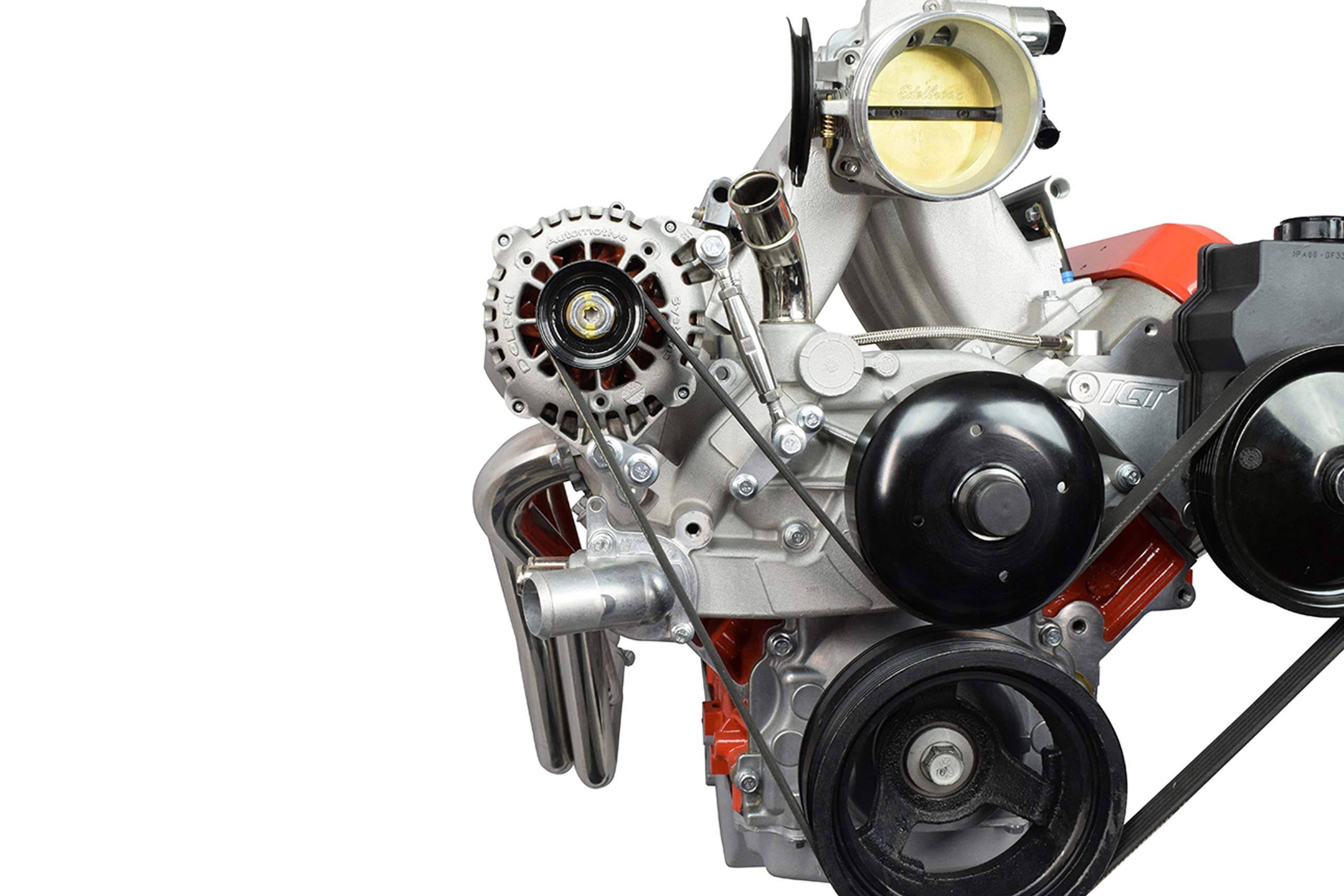 ICT Billet 551399-3 - LS Truck - Alternator Bracket Kit w/ Turnbuckle Tensioner