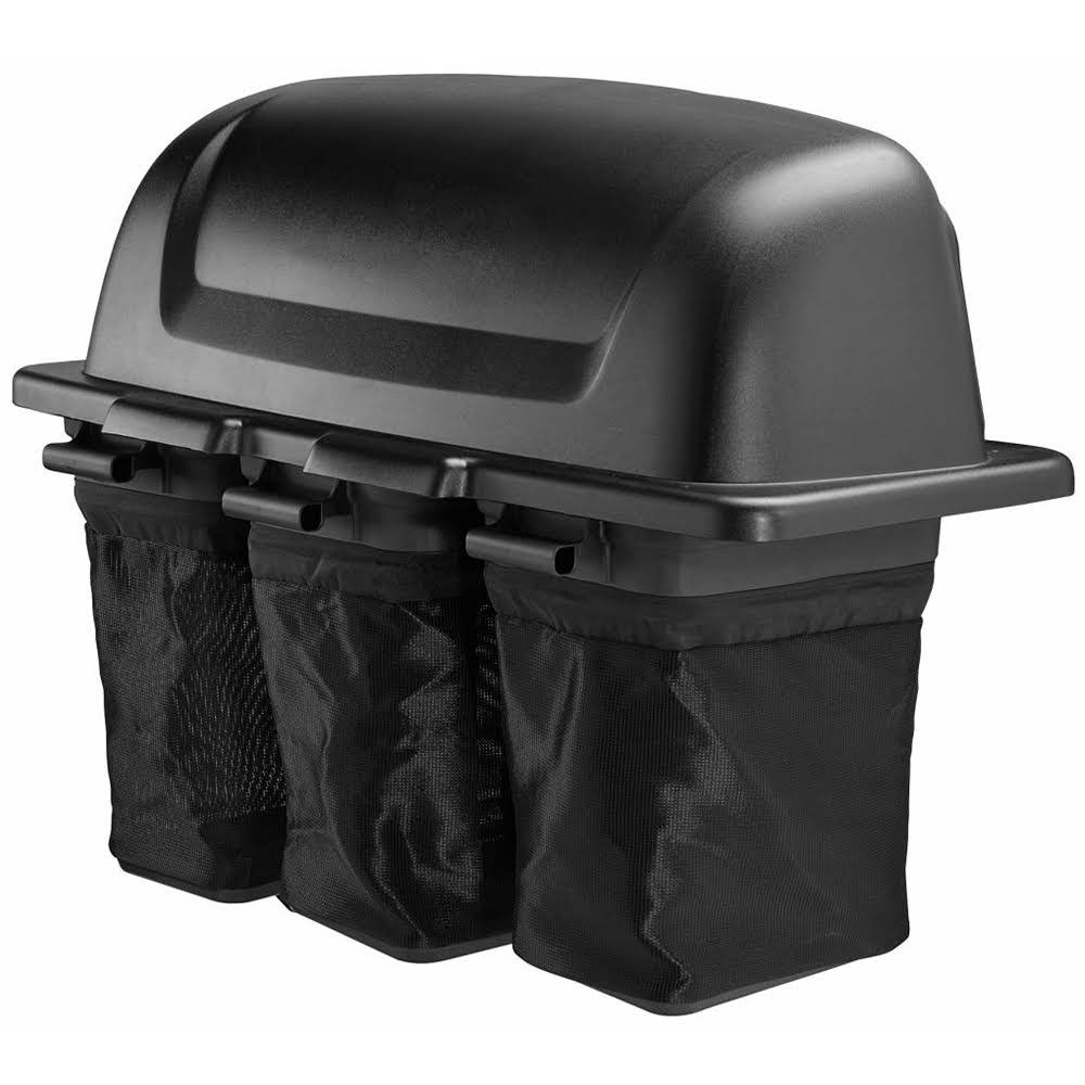 Husqvarna 582559601 9 Bushels Triple Bagger for 48x22 Tractor - Black
