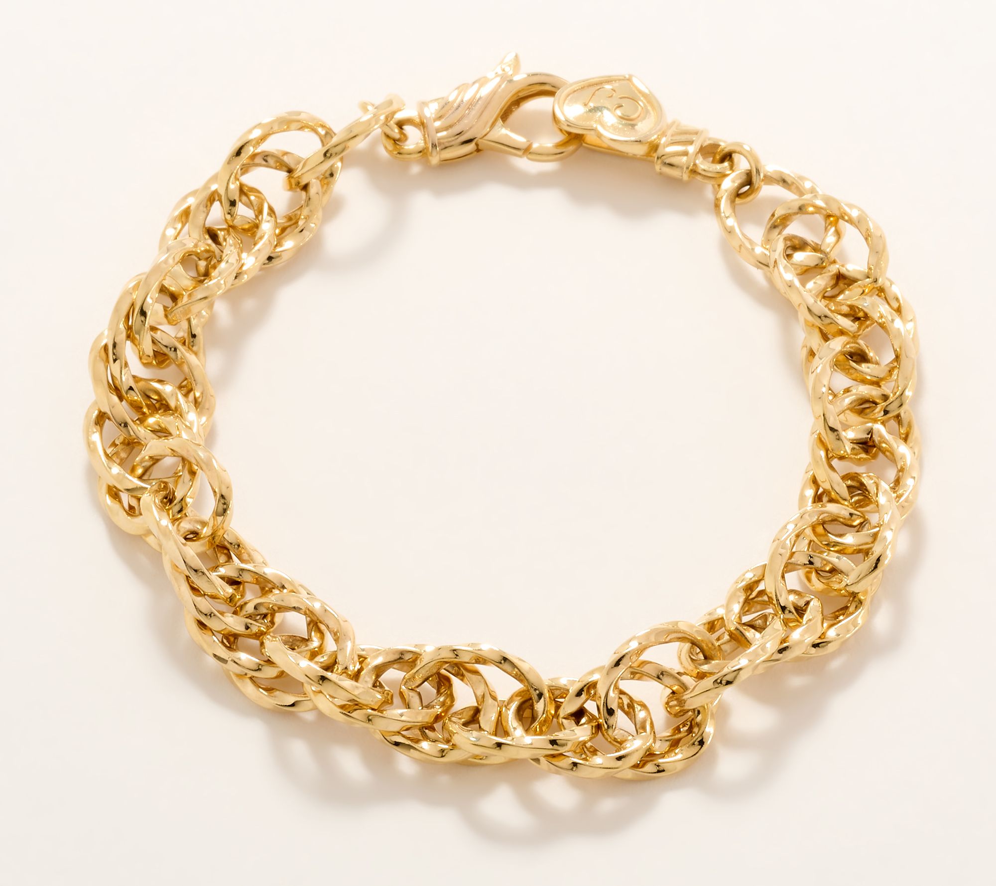 Christian James by Scott Grimes 14K Clad Iconic Eternity Link Bracelet 18.0g