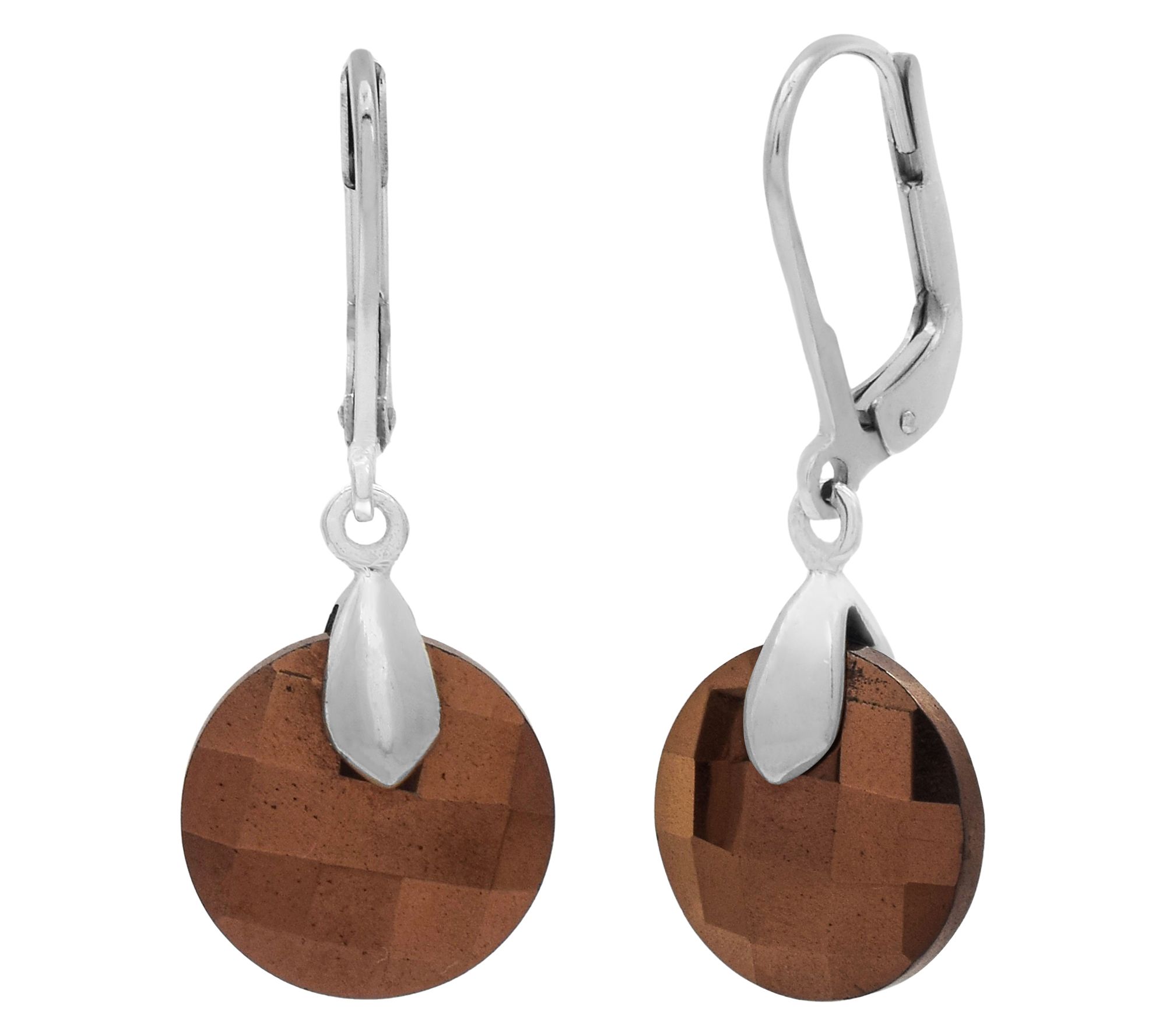 Affinity Gems E-Coated Gemstone Dangle Earrings, Sterling