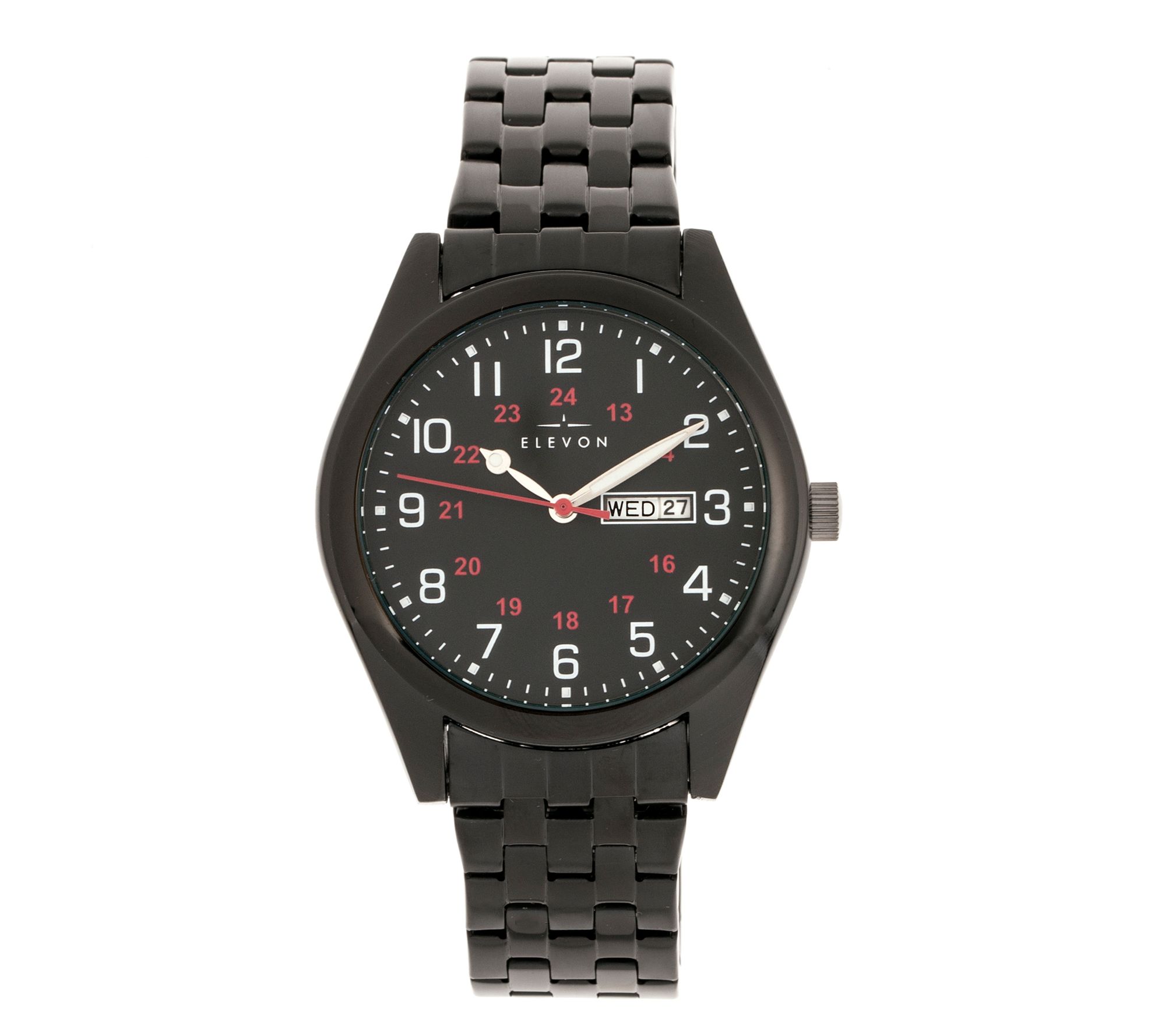 Elevon Men's Gann Black Dial Bracelet Watch