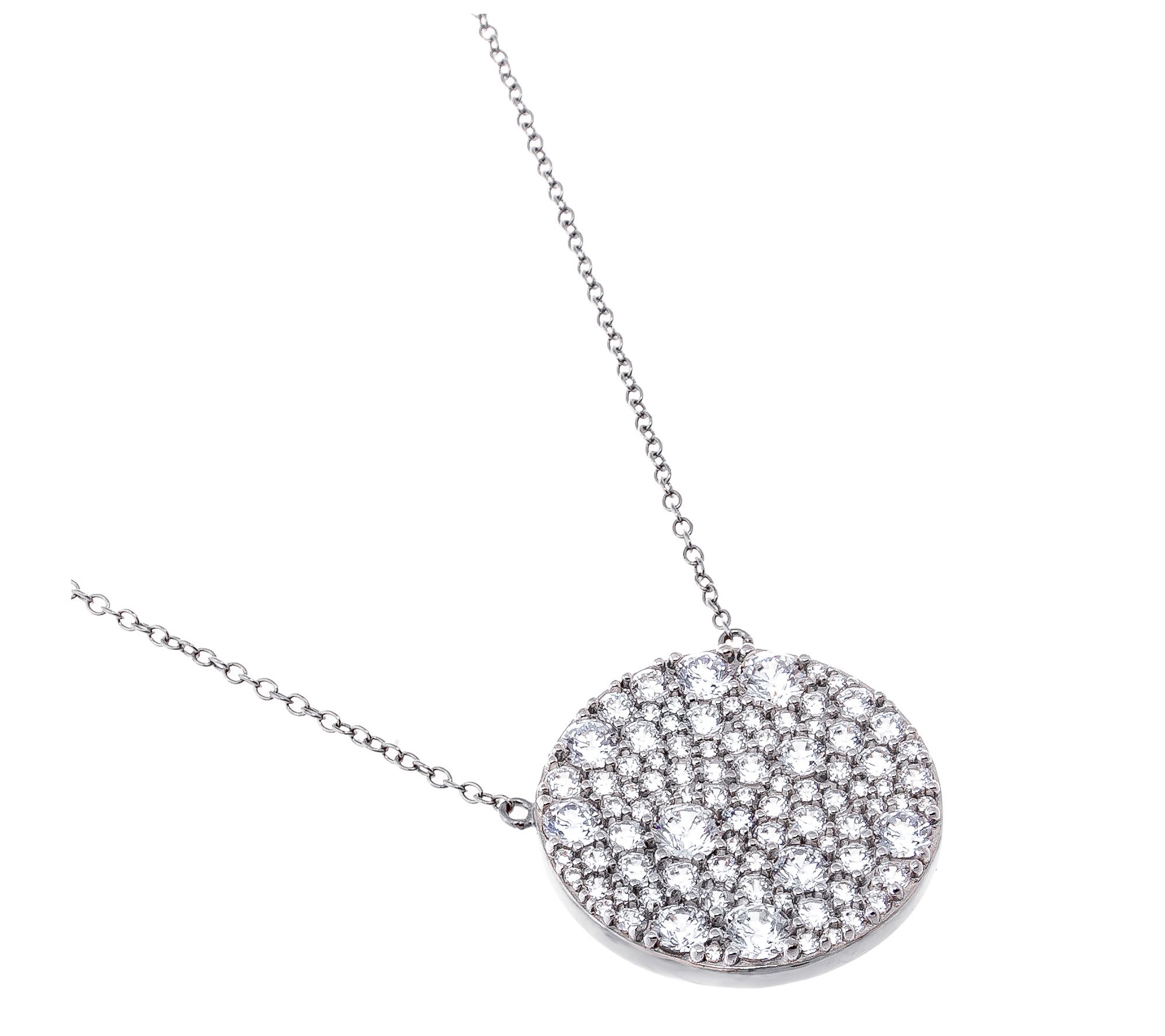 Diamonique x Jennifer Miller Cobble Stone Necklace, Sterling
