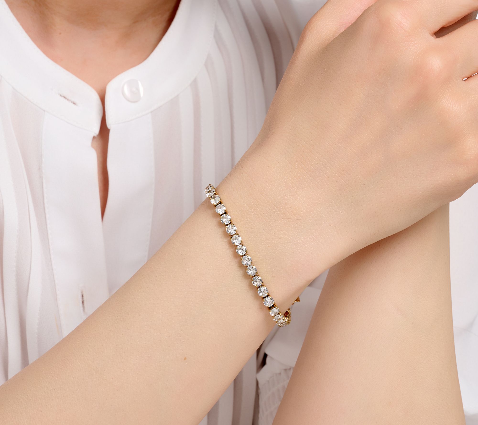 Steel by Diamonique 3-Piece Earrings & Bracelet Set