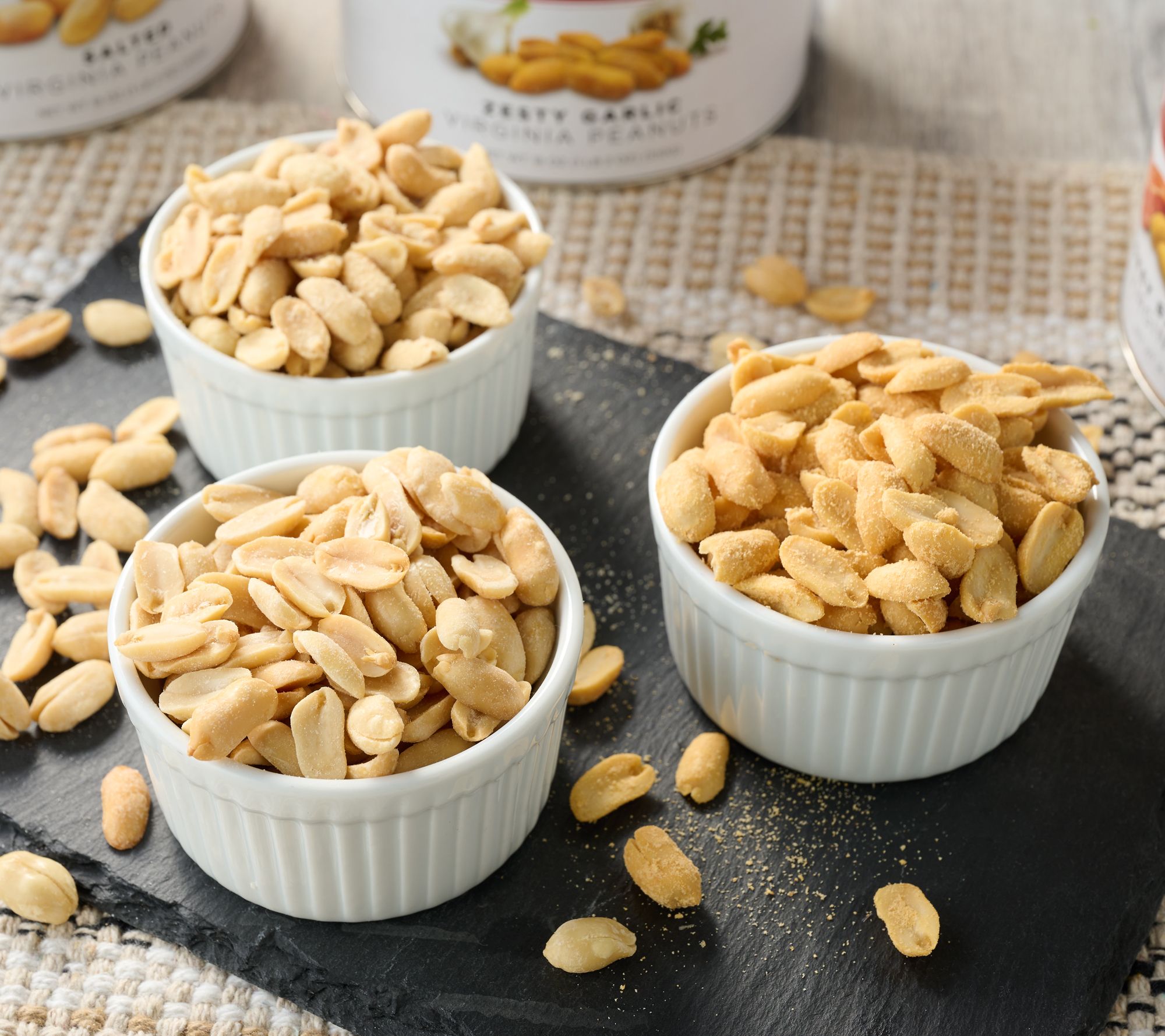 Virginia Diner (3) 18oz Tins Flavored Peanut Assortment