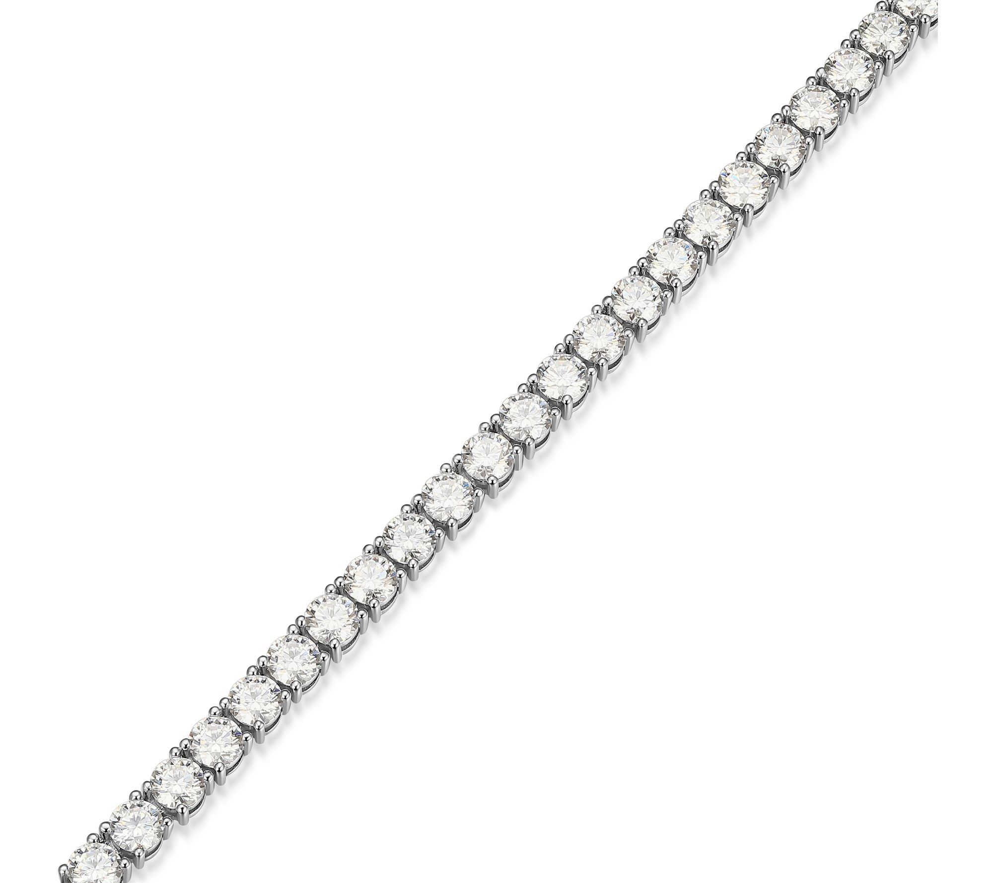Moissanite 22.65 cttw Tennis Necklace, SterlingSilver
