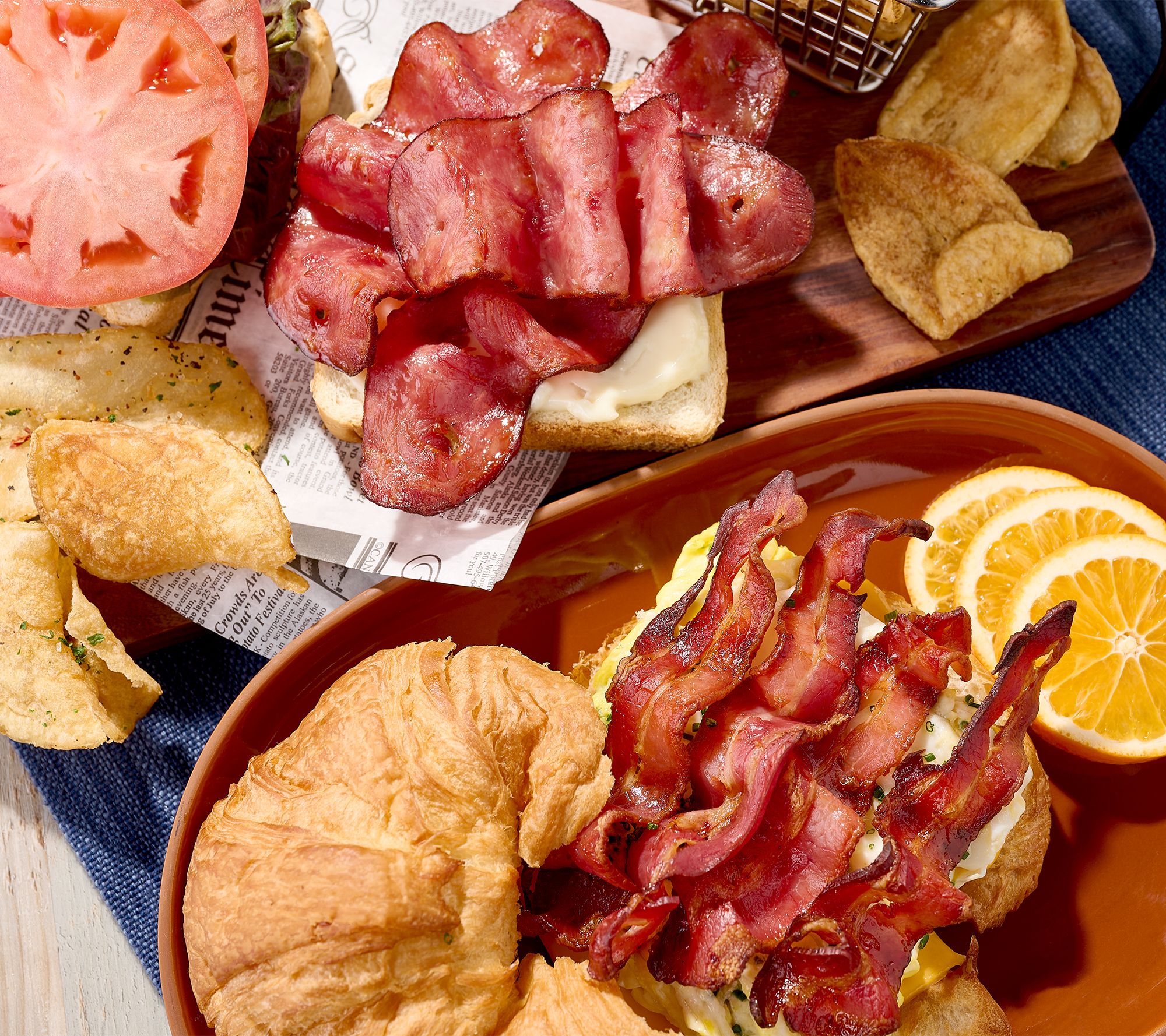 Stoltzfus (4) 8-oz Packs Premium Pork or Turkey Bacon