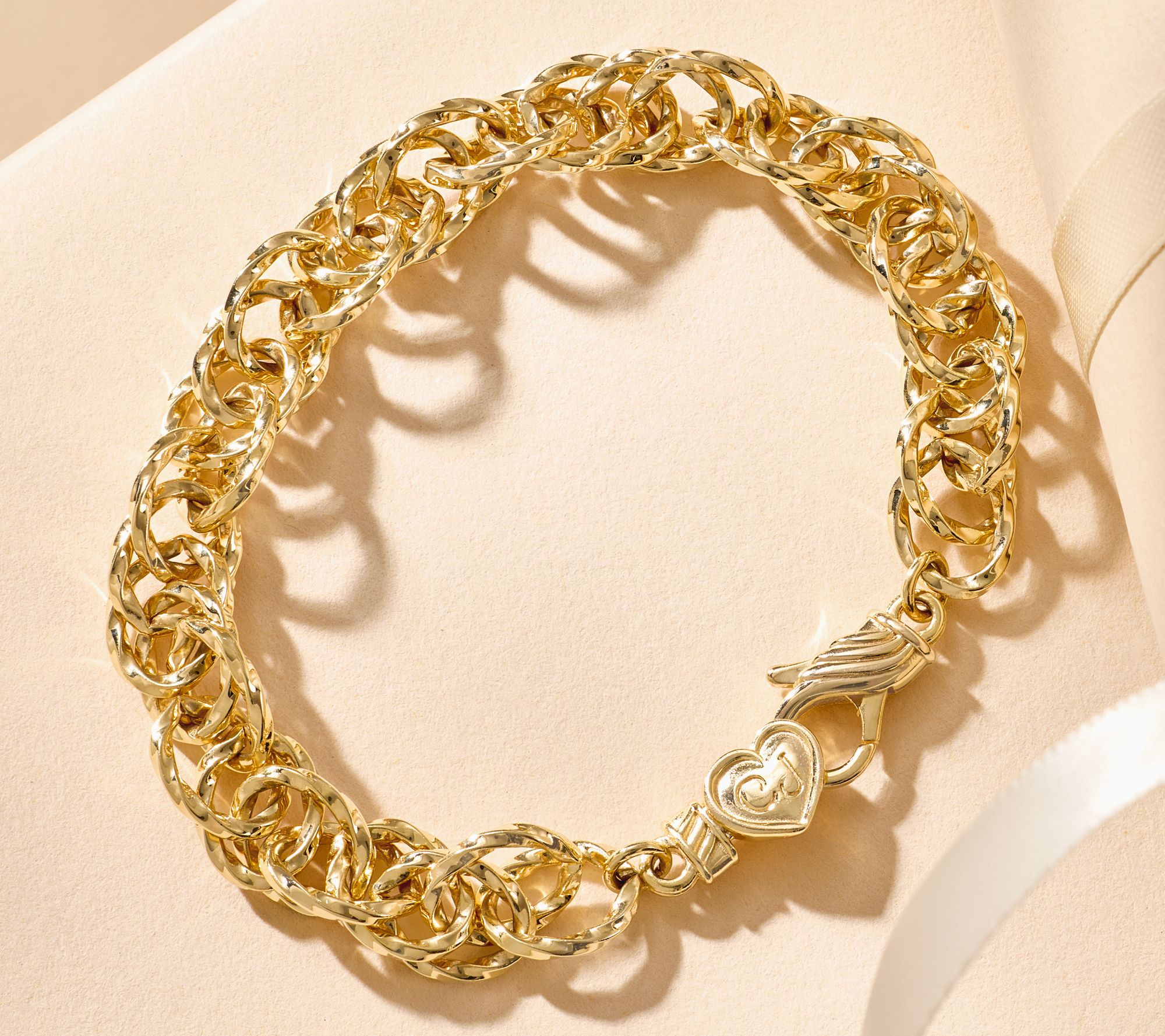 Christian James by Scott Grimes 14K Clad Iconic Eternity Link Bracelet 18.0g