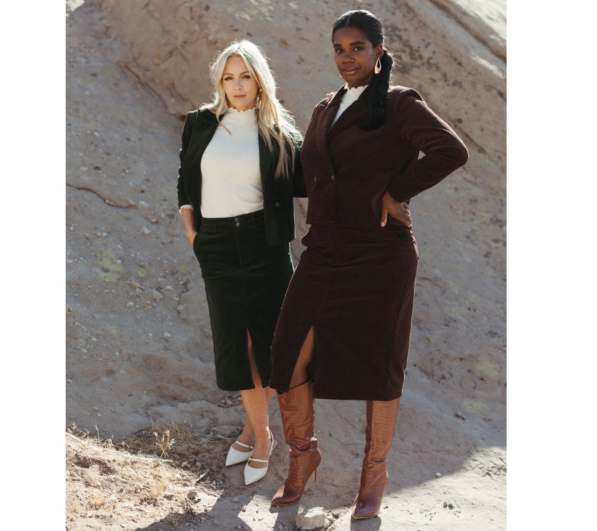 Me by Jennie Garth Easy Fit Corduroy Cropped Blazer